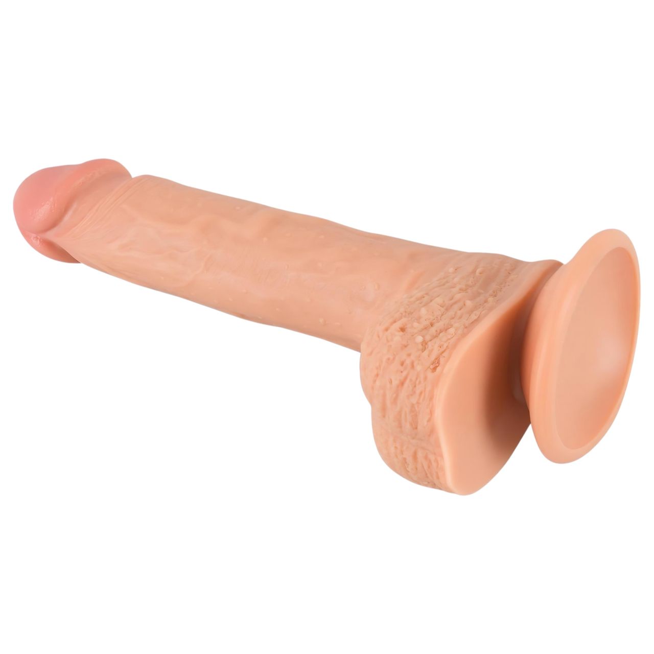 realistixxx - tapadókorongos élethű dildó (22 cm, testszínű)
