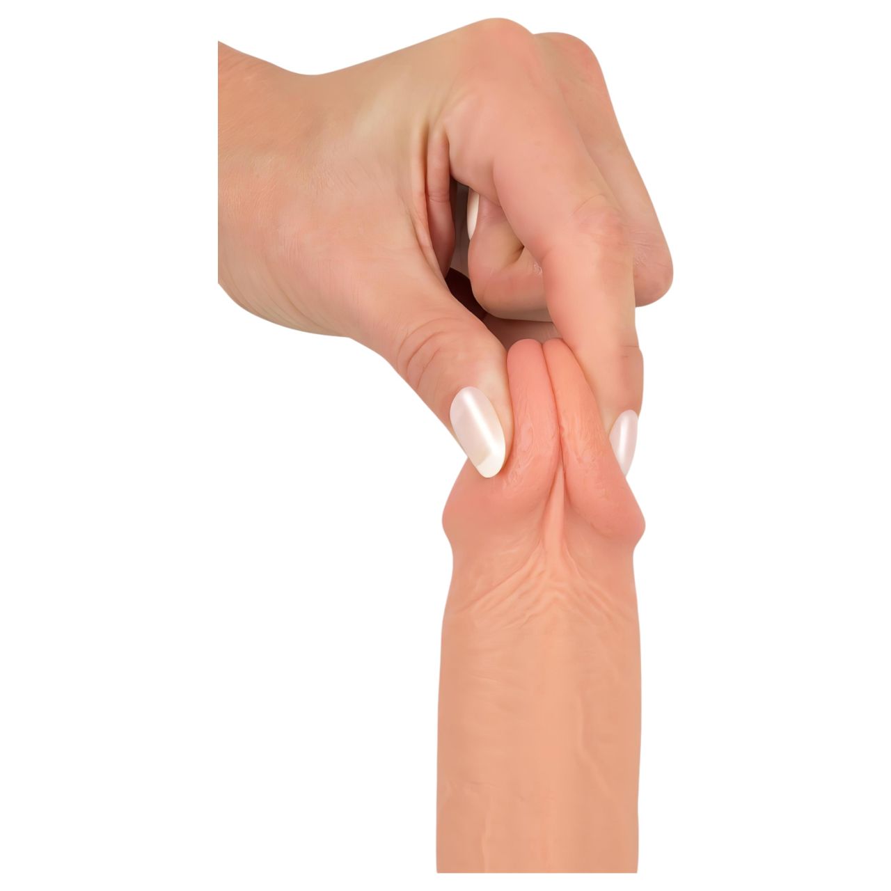realistixxx - tapadókorongos élethű dildó (22 cm, testszínű)