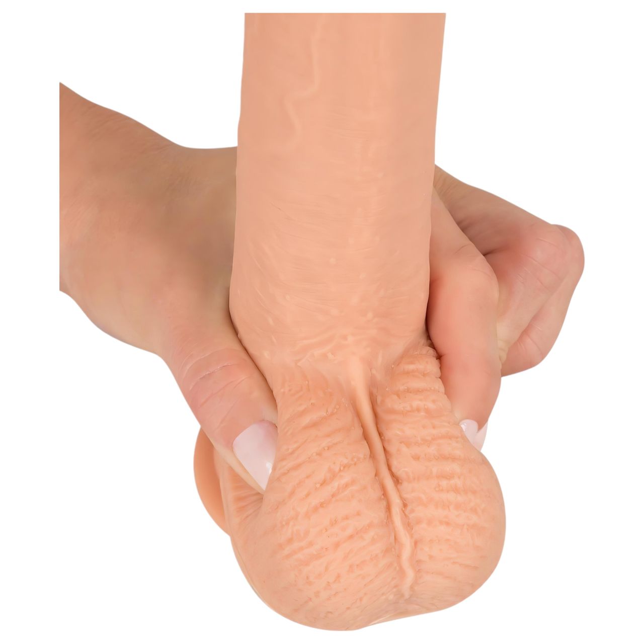 realistixxx - tapadókorongos élethű dildó (22 cm, testszínű)