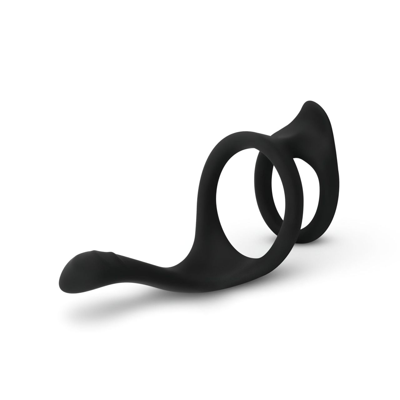 EasyToys Pleasure Ring - rugalmas pénisz- és heregyűrű (fekete)