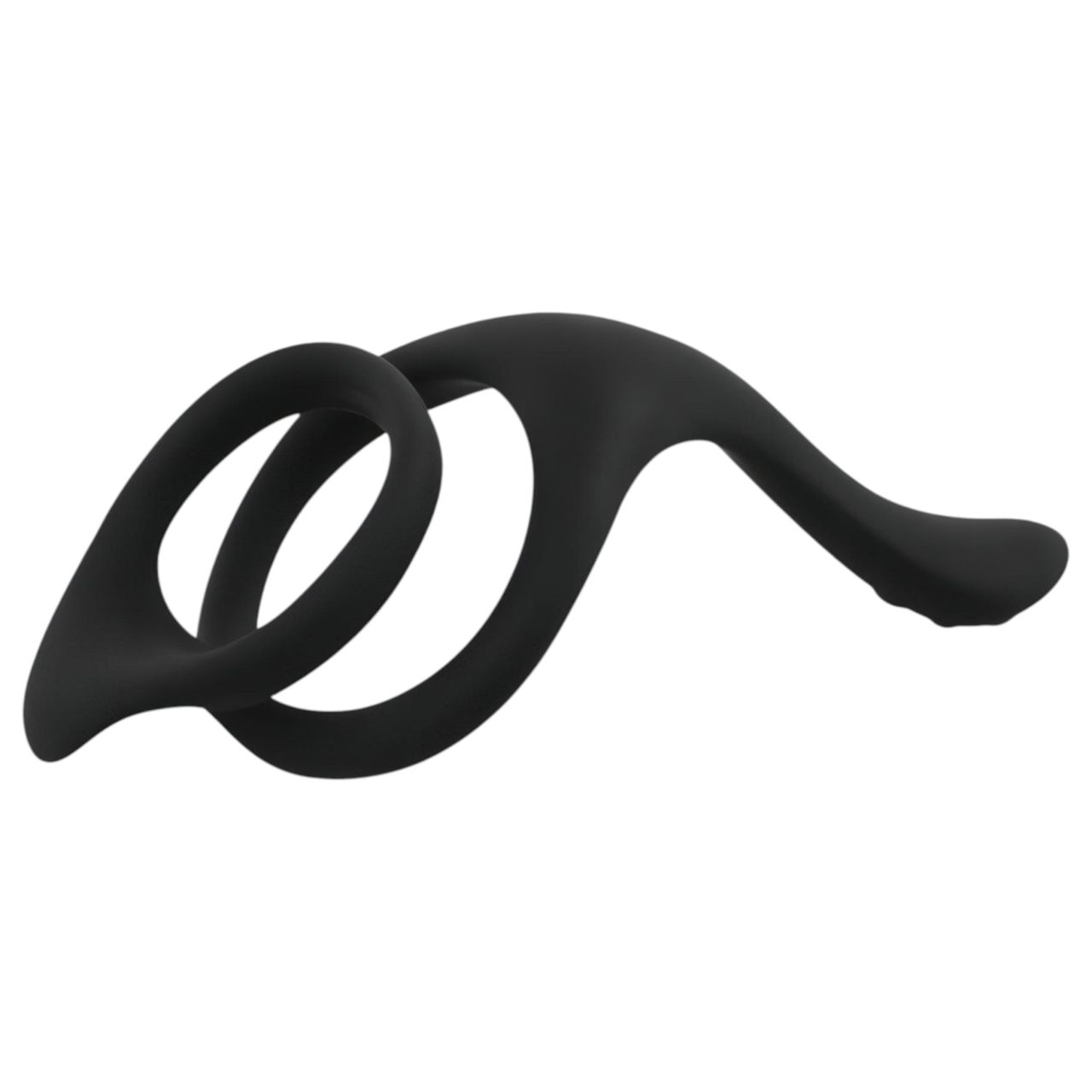 EasyToys Pleasure Ring - rugalmas pénisz- és heregyűrű (fekete) EasyToys Pleasure Ring - rugalmas pénisz- és heregyűrű (fekete)