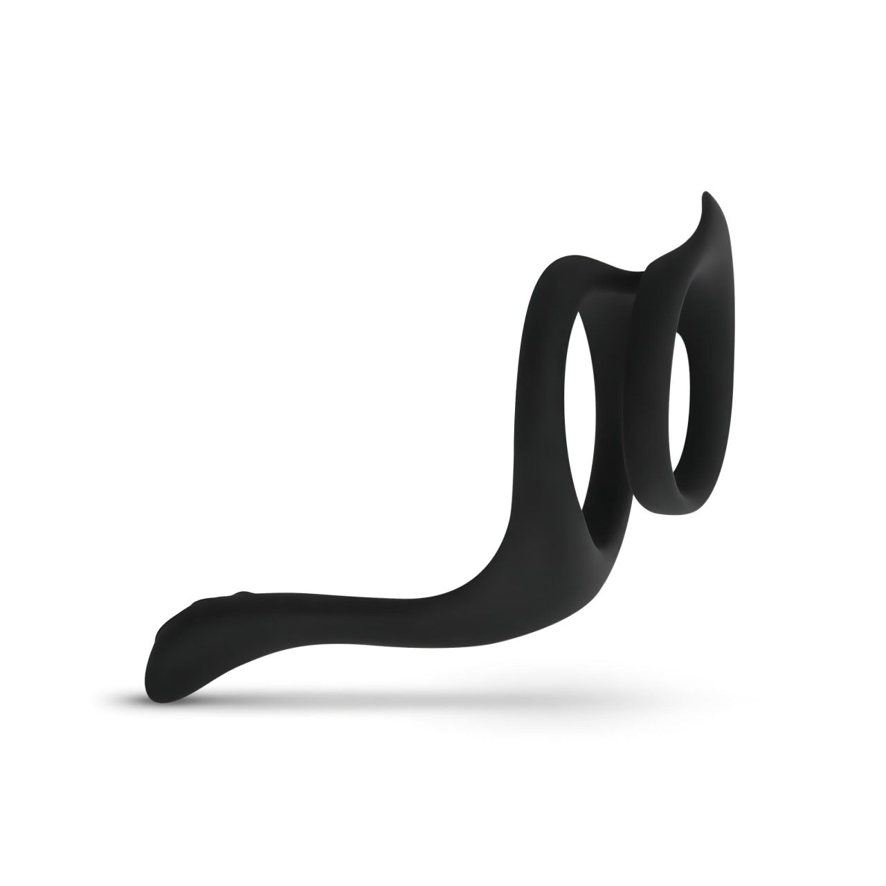 EasyToys Pleasure Ring - rugalmas pénisz- és heregyűrű (fekete)