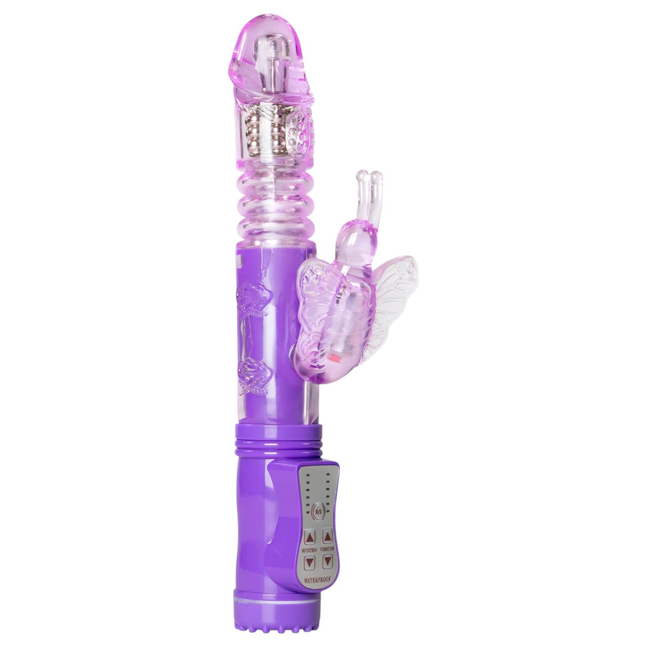 EasyToys Butterfly - forgó-lökő vibrátor (lila) EasyToys Butterfly - forgó-lökő vibrátor (lila)