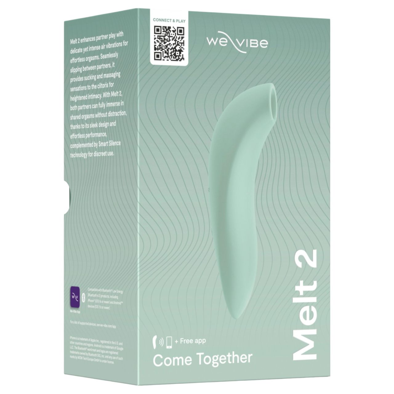 We-Vibe Melt 2 – App-vezérelt léghullámos csiklóizgató (türkiz) We-Vibe Melt 2 – App-vezérelt léghullámos csiklóizgató (türkiz)