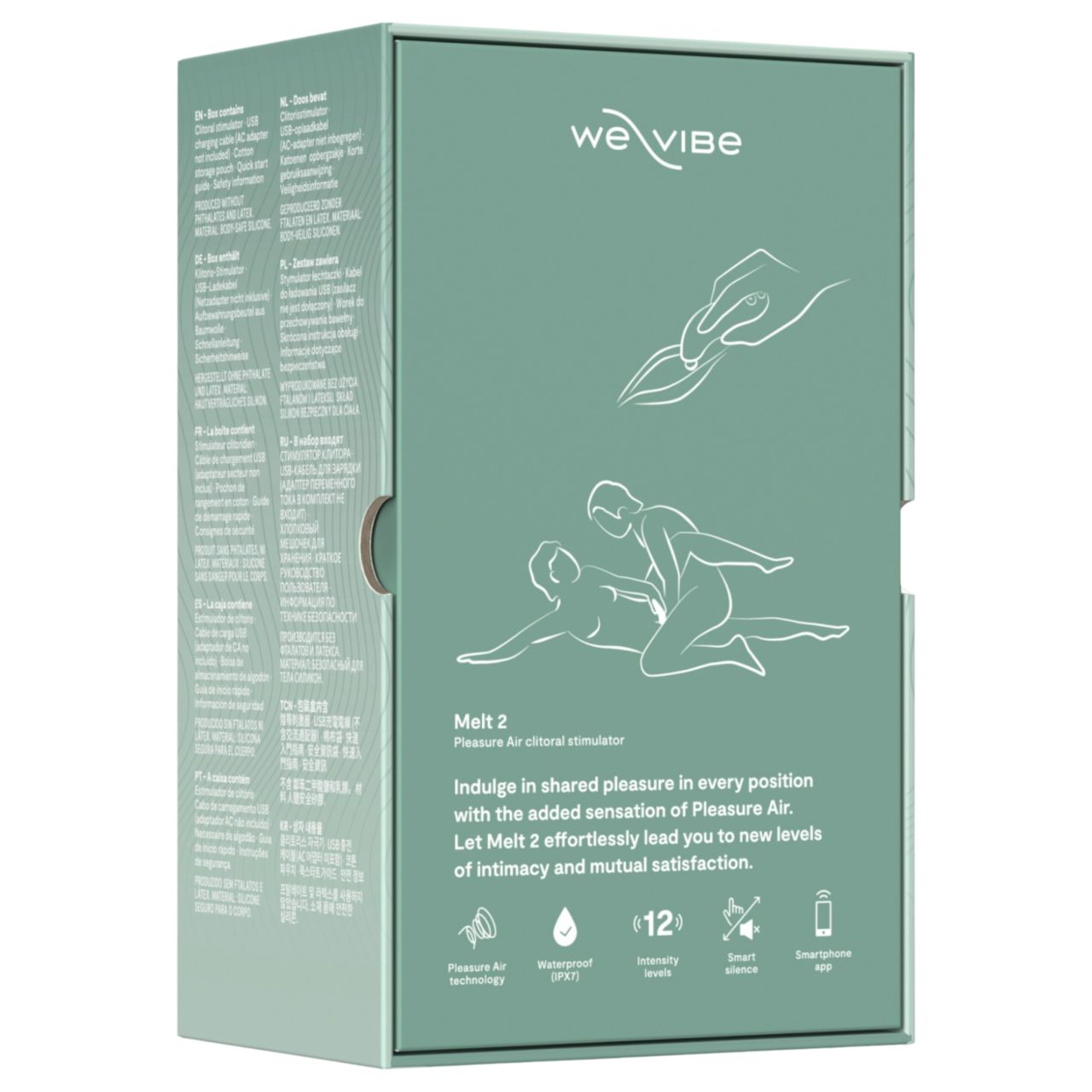 We-Vibe Melt 2 – App-vezérelt léghullámos csiklóizgató (türkiz) We-Vibe Melt 2 – App-vezérelt léghullámos csiklóizgató (türkiz)