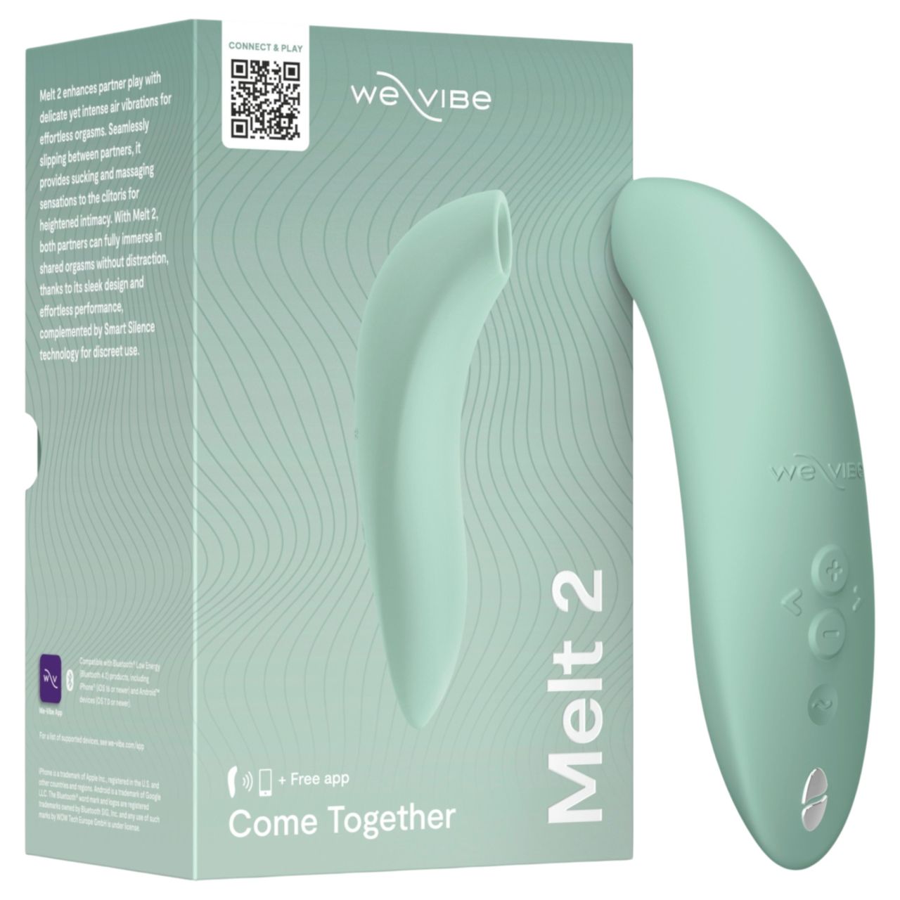 We-Vibe Melt 2 – App-vezérelt léghullámos csiklóizgató (türkiz) We-Vibe Melt 2 – App-vezérelt léghullámos csiklóizgató (türkiz)