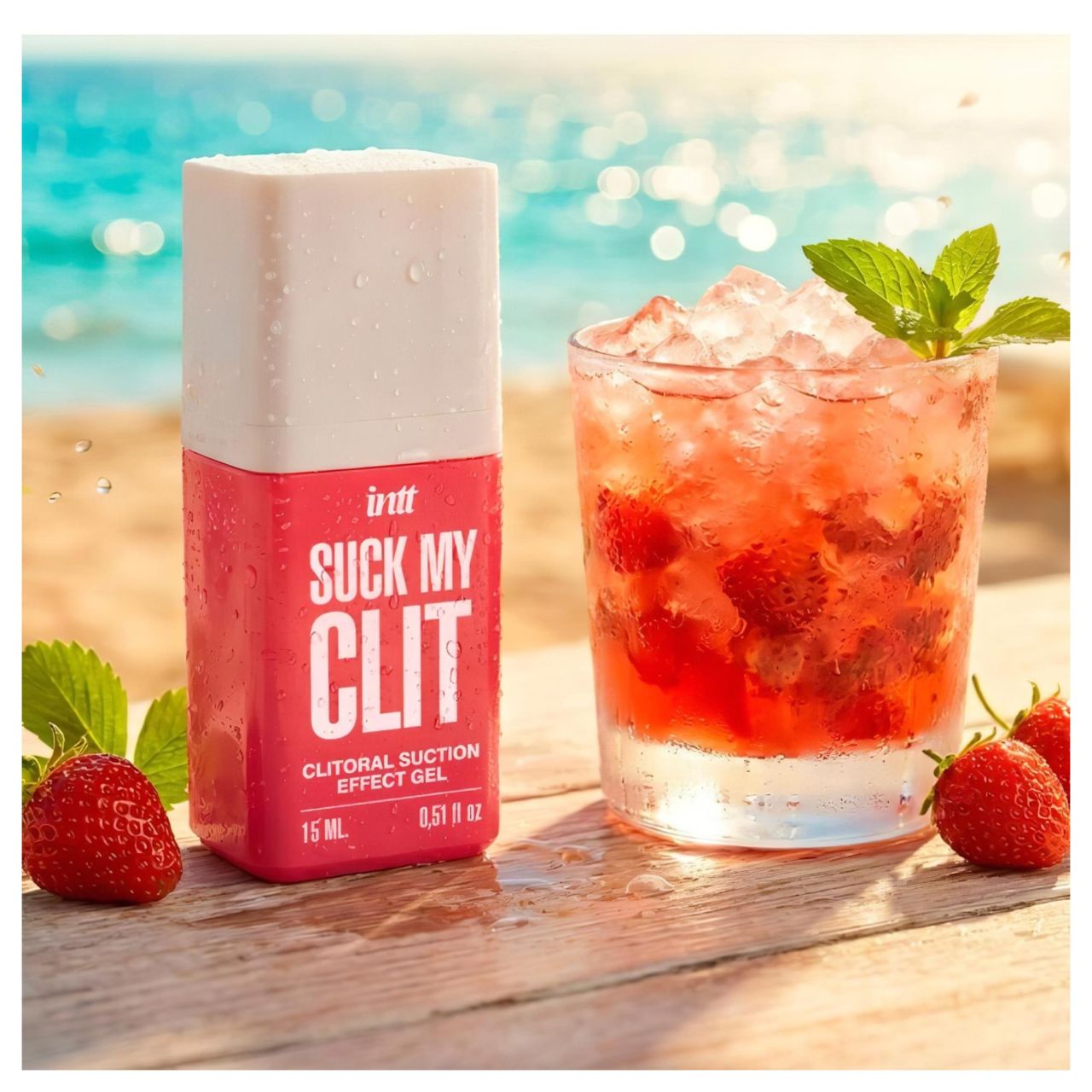 Intt Suck My Clit - klitorisz stimuláló gél nőknek - eper (15 ml) Intt Suck My Clit - klitorisz stimuláló gél nőknek - eper (15 ml)