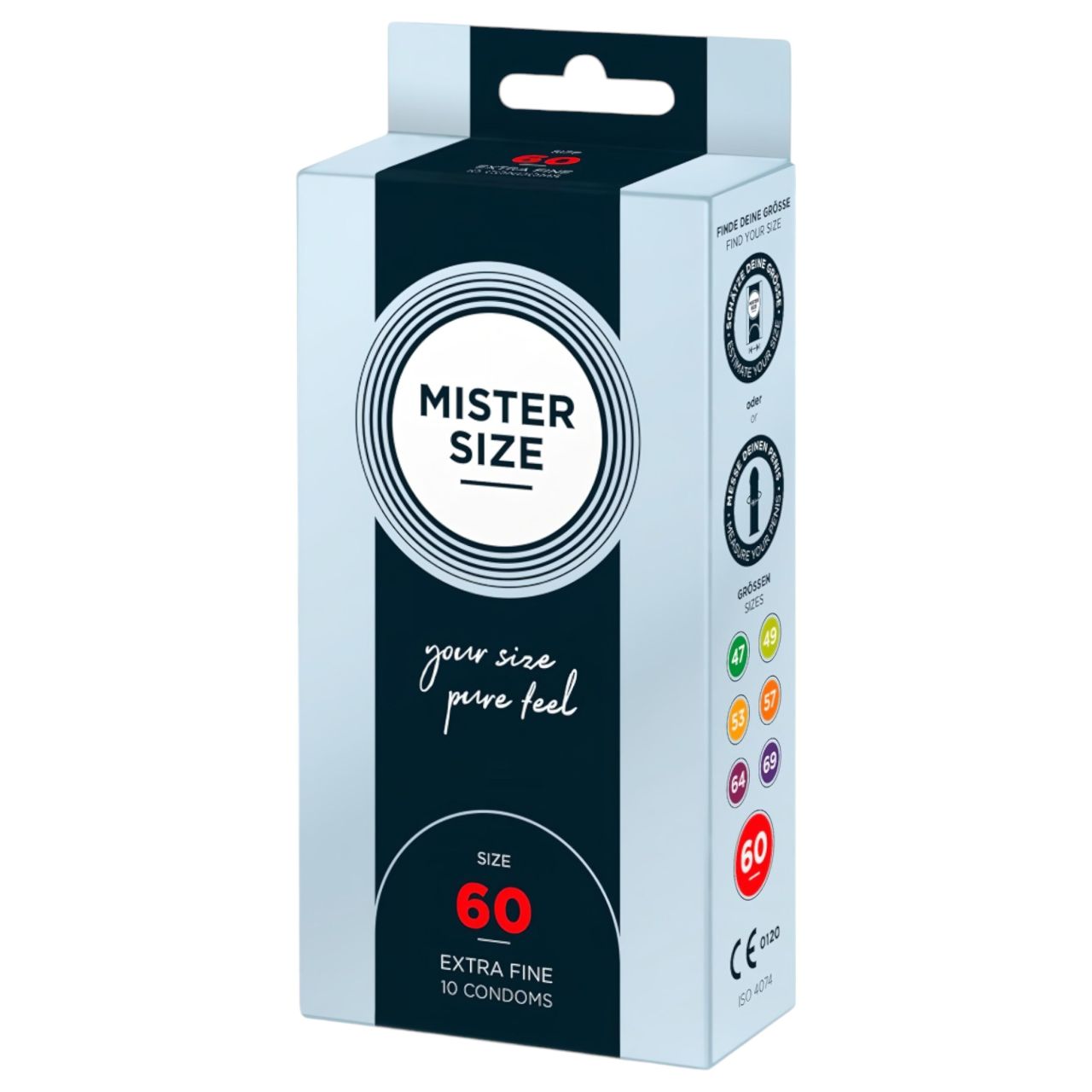Mister Size vékony óvszer - 60 mm (10 db) Mister Size vékony óvszer - 60 mm (10 db)