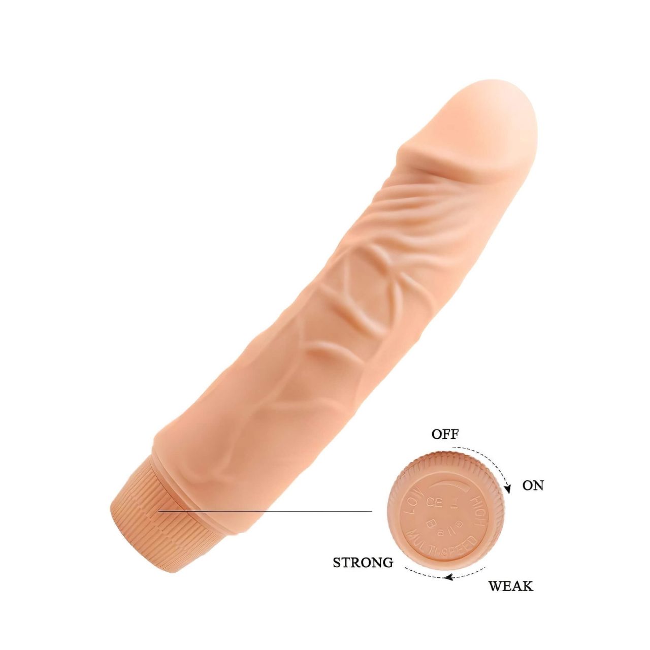 Baile Barbara - élethű vibrátor - 19,5 cm (natúr)
