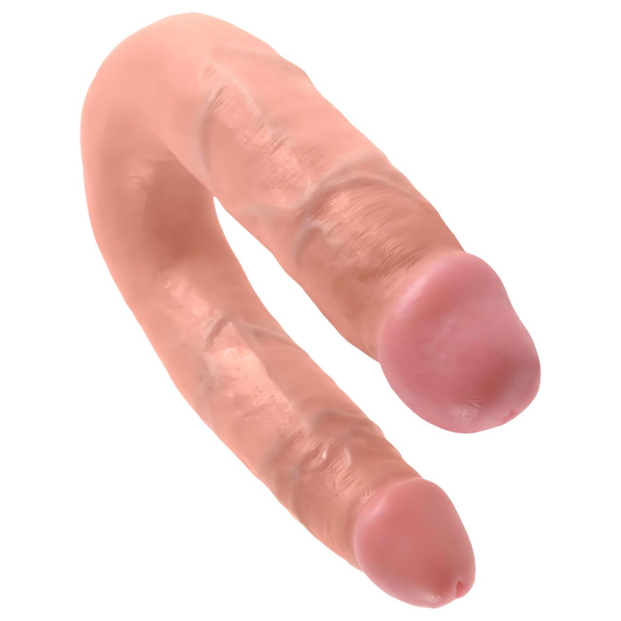 King Cock dupla dildó (közepes, natúr)