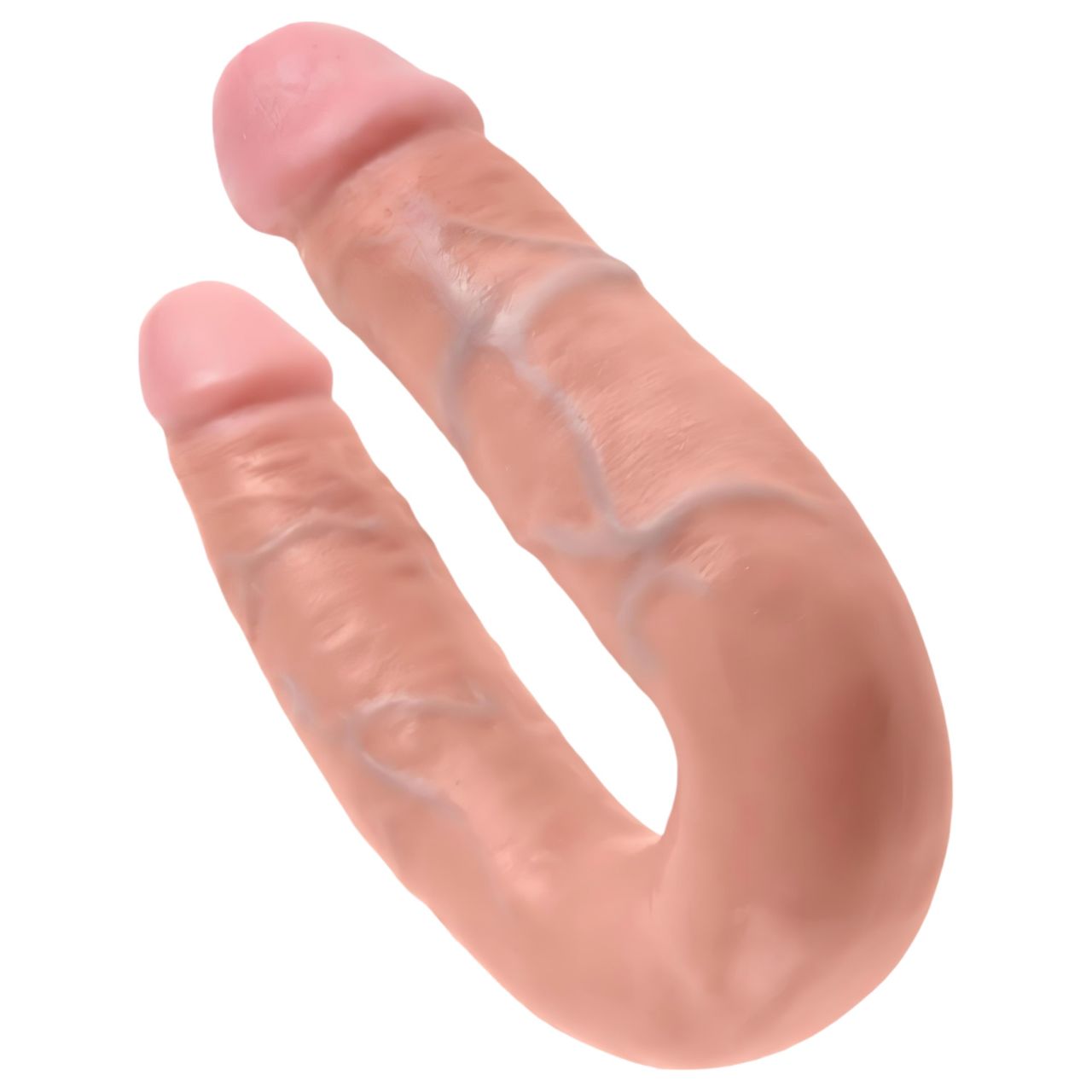King Cock dupla dildó (közepes, natúr)