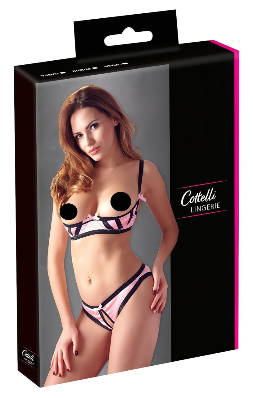Cottelli - csíkos push-up melltartó szett Cottelli - csíkos push-up melltartó szett