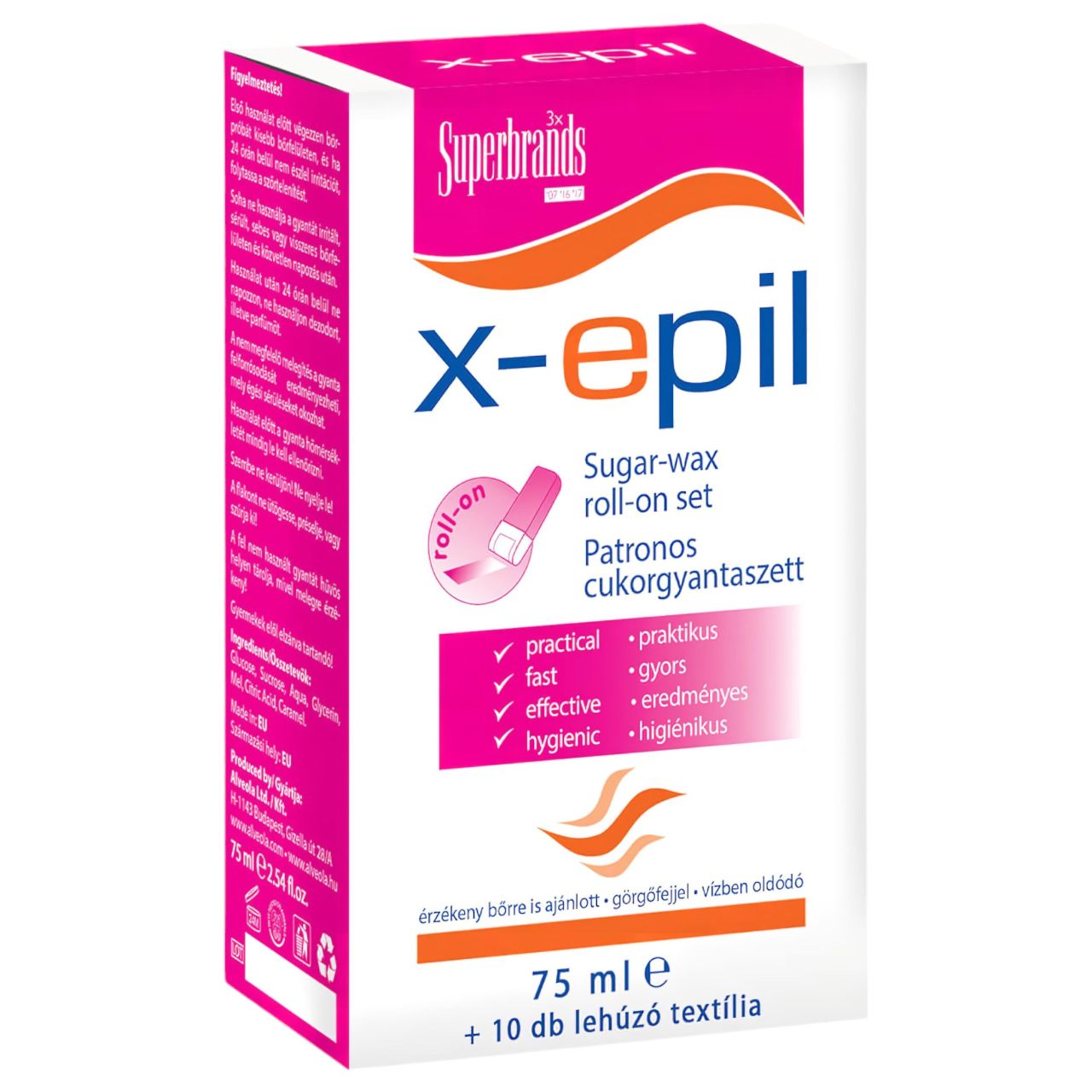 X-Epil - patronos cukor gyantázó szett