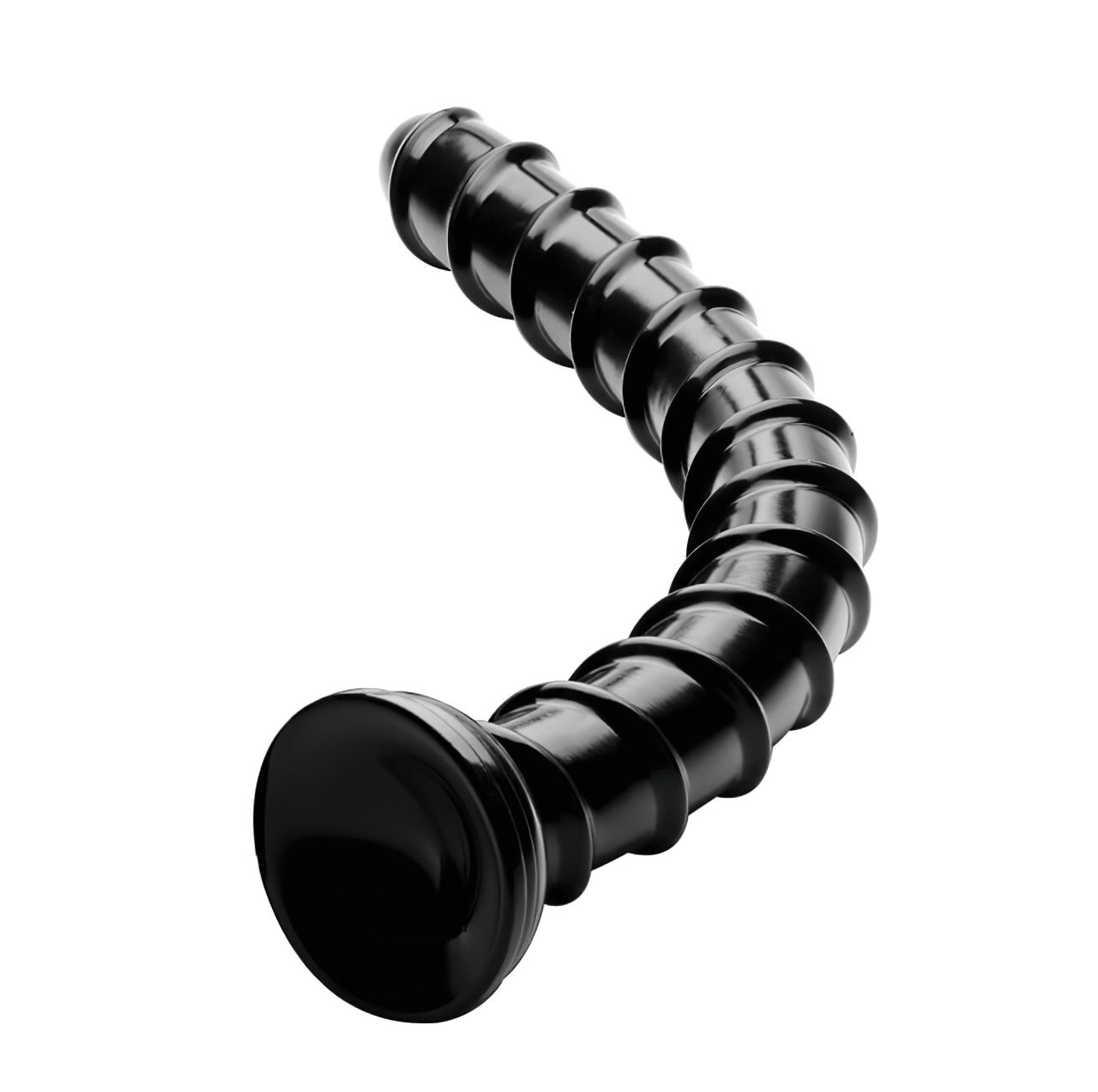 Hosed Swirl Tchick Anal Snake 18 - anál dildó (fekete) Hosed Swirl Tchick Anal Snake 18 - anál dildó (fekete)