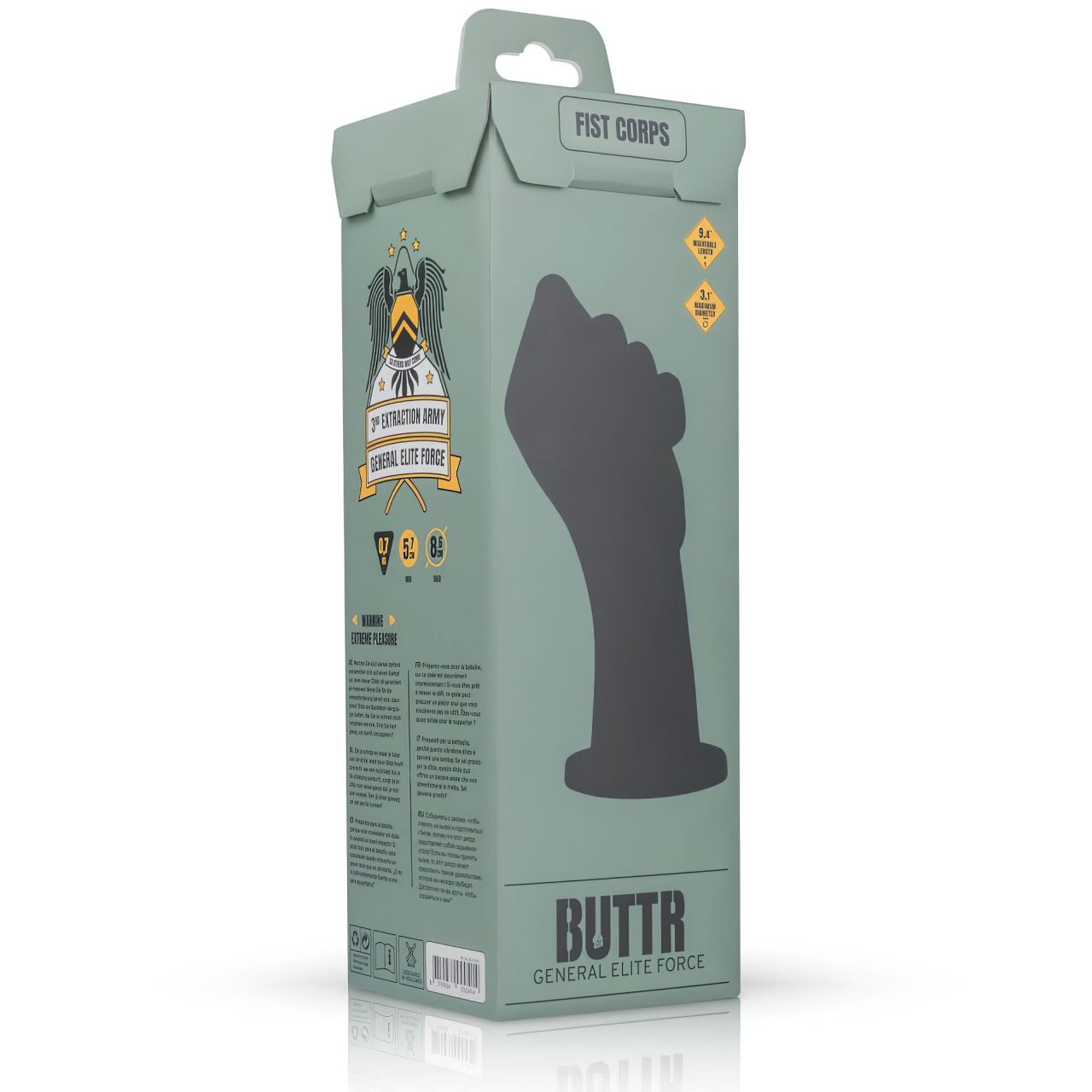 BUTTR Fist Corps - fisting dildó (fekete) BUTTR Fist Corps - fisting dildó (fekete)