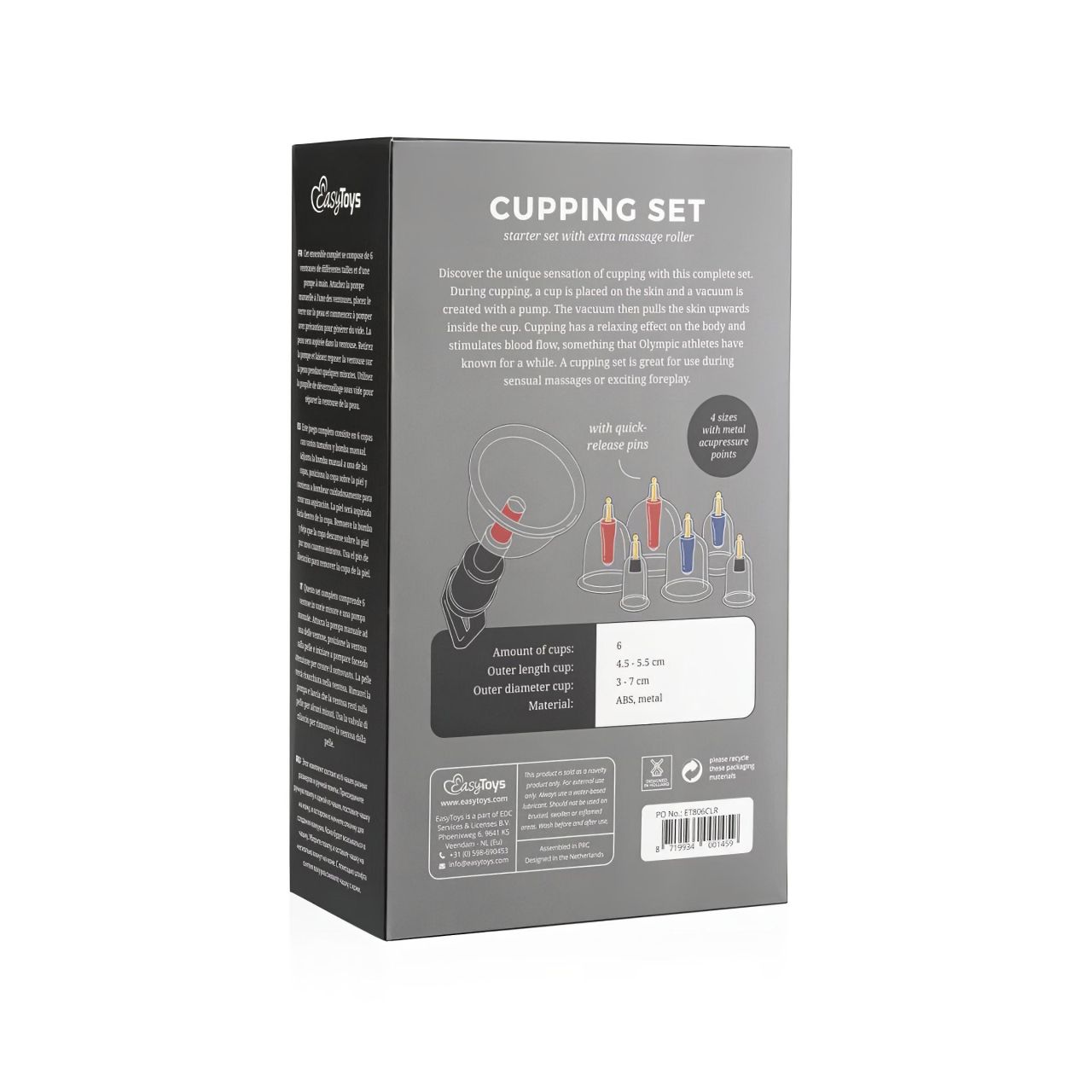 EasyToys Cupping - szívó pumpa szett (6 részes)