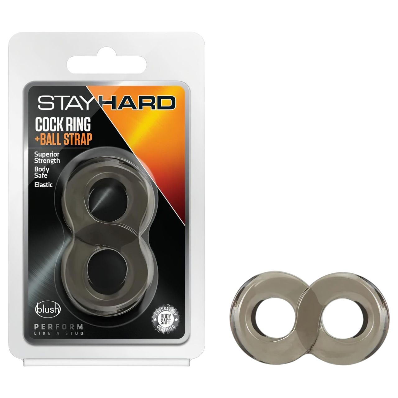 Stay Hard - pénisz-és heregyűrű (szürke)