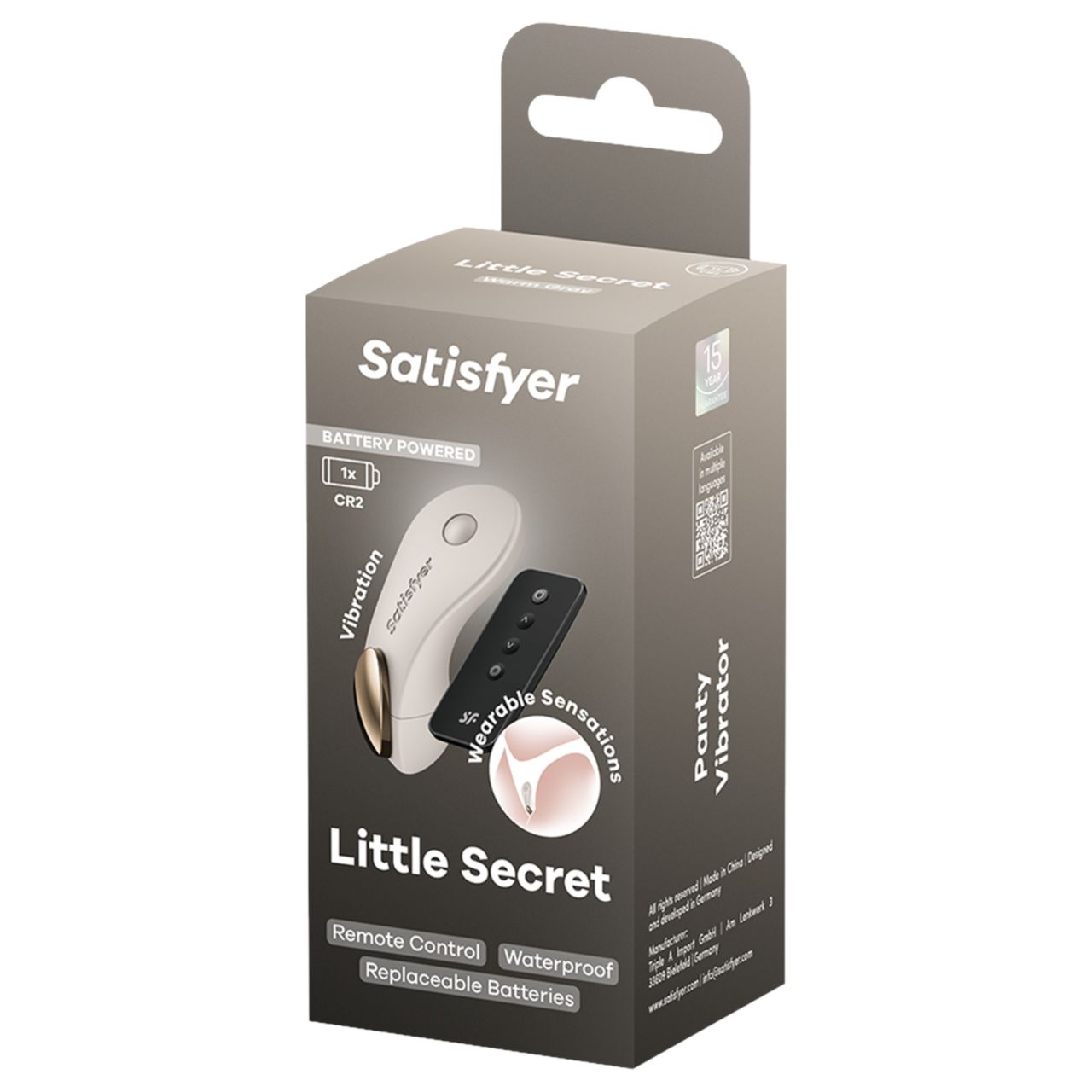 Satisfyer Little Secret - hordható bugyivibrátor, vibrációs bugyi (fehér) Satisfyer Little Secret - hordható bugyivibrátor, vibrációs bugyi (fehér)