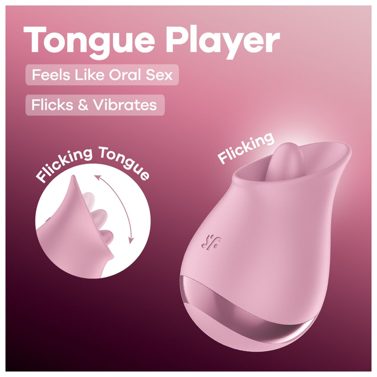 Satisfyer Tongue Player - nyelves csiklóvibrátor (pink) Satisfyer Tongue Player - nyelves csiklóvibrátor (pink)