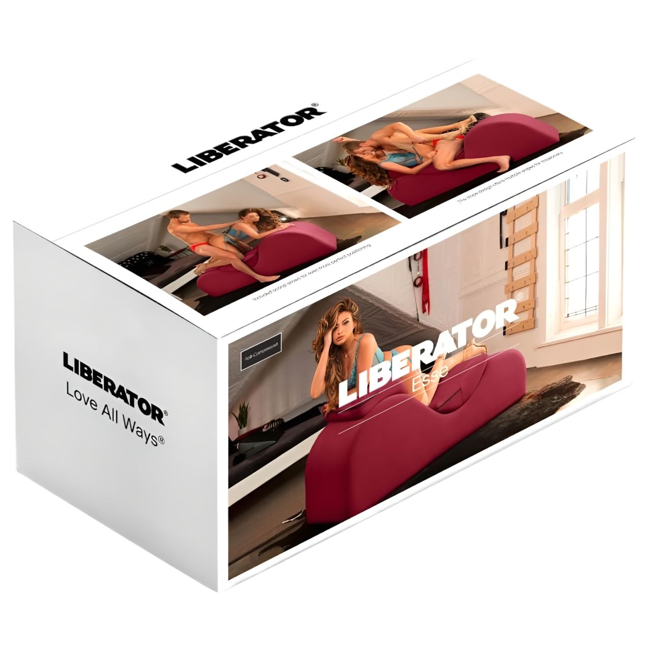 Liberator Esse Lounger - variálható tantra fotel - 3 részes (piros)