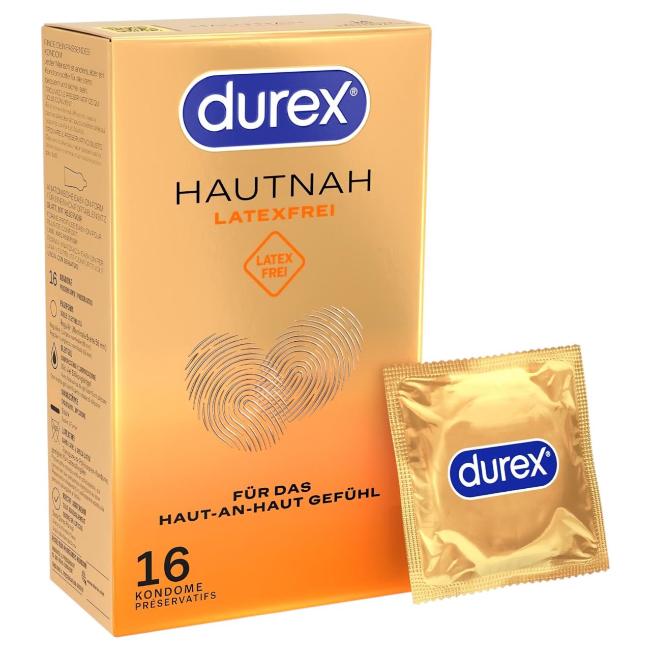 Durex Hautnah - latexmentes óvszer (16 db) Durex Hautnah - latexmentes óvszer (16 db)