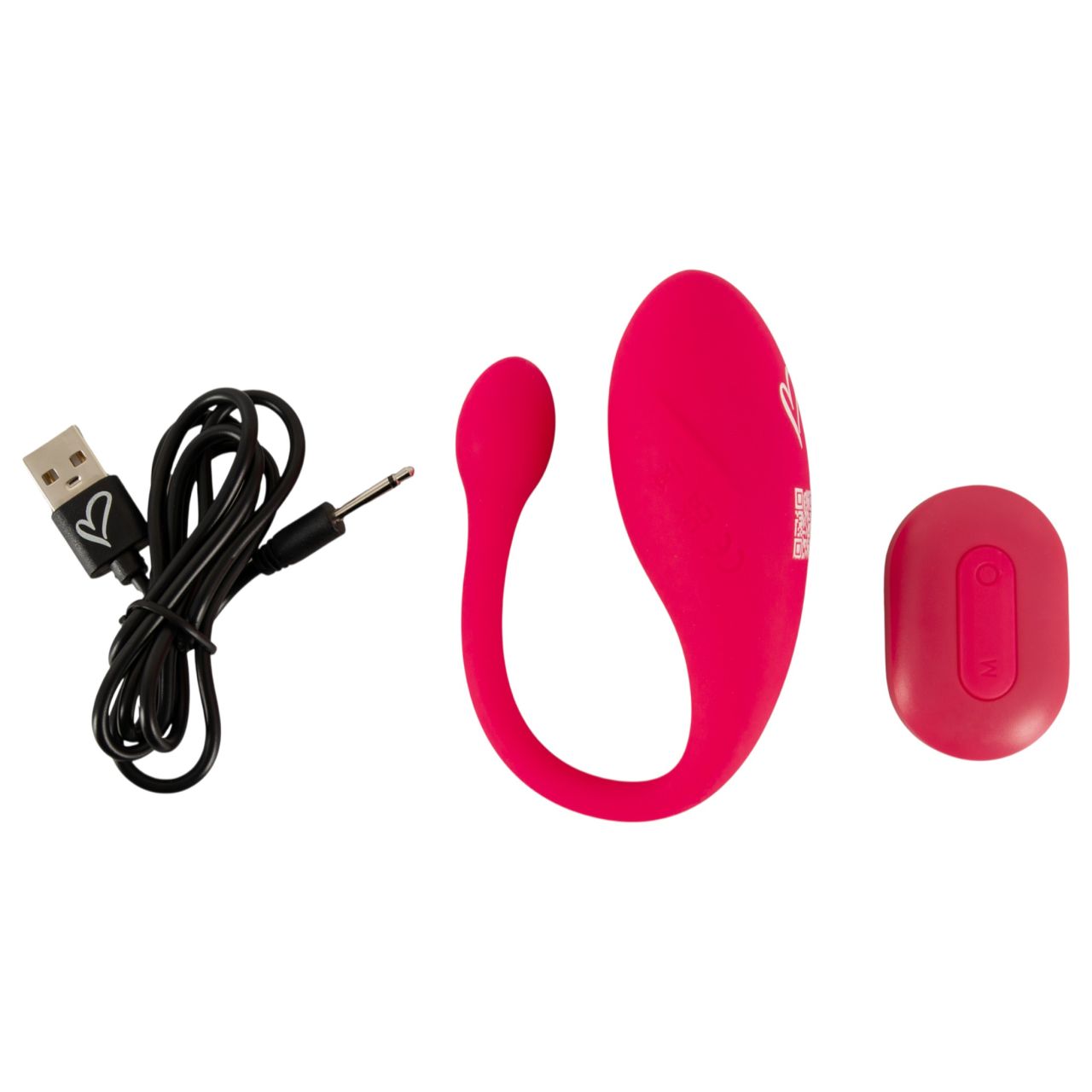 Beau Coeur Koral - vibrációs tojás távirányítóval (pink)