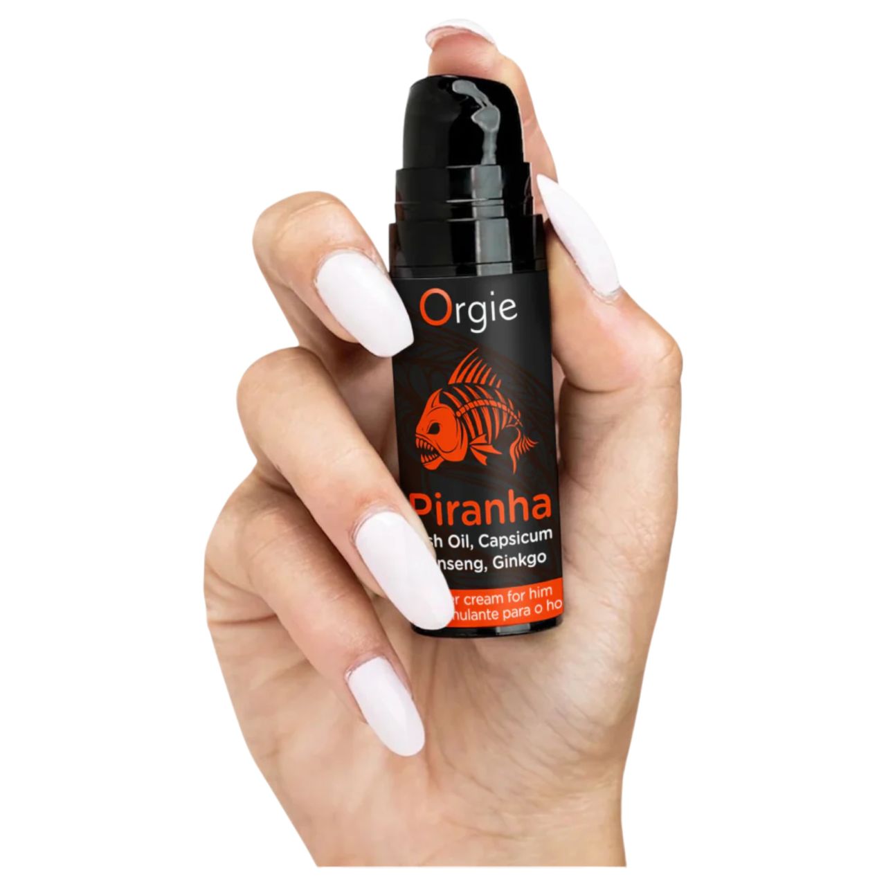 Orgie Piranha Power Cream – Stimuláló Potencianövelő Krém Férfiaknak (15 ml) Orgie Piranha Power Cream – Stimuláló Potencianövelő Krém Férfiaknak (15 ml)
