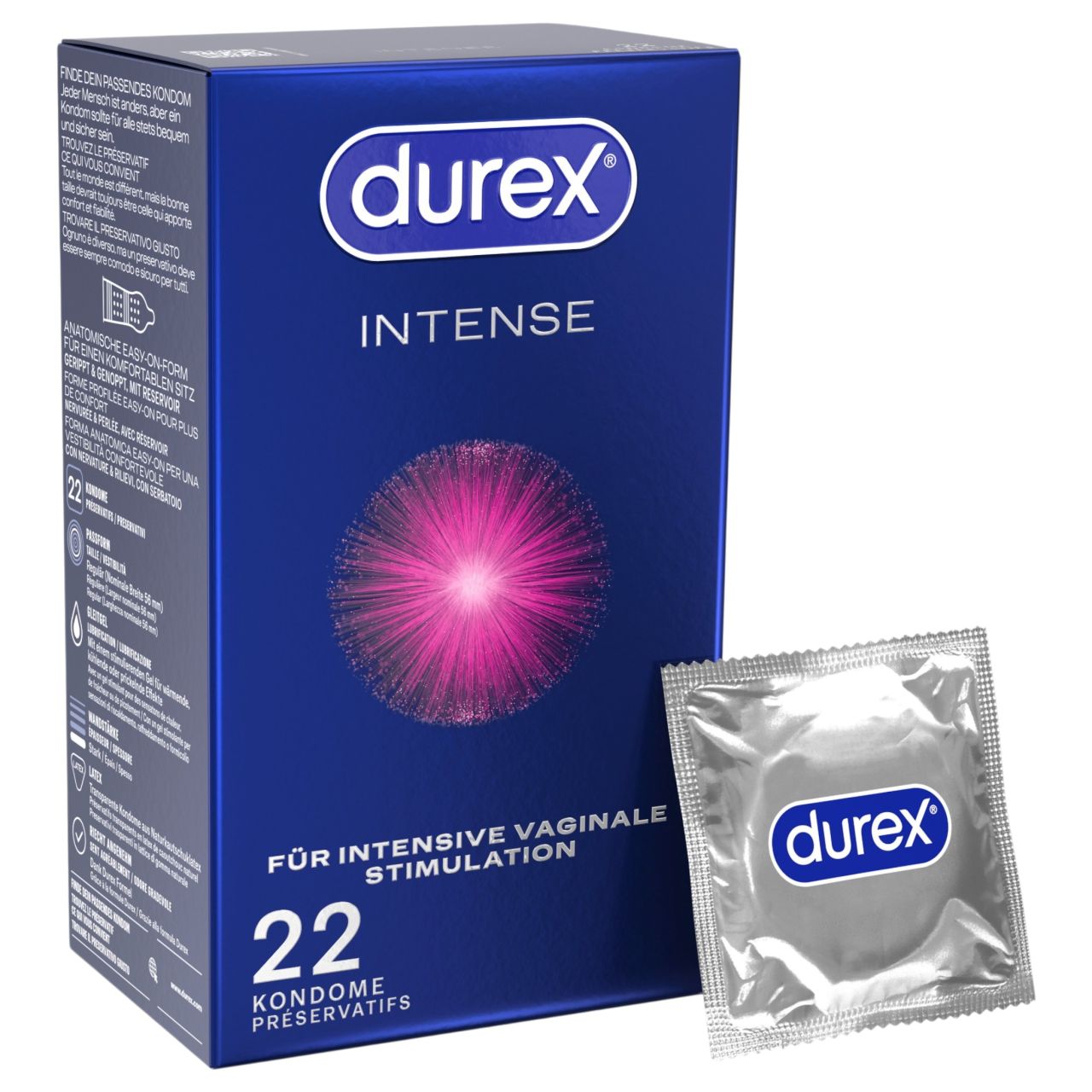 Durex Intense - Orgasmic óvszer (22 db) Durex Intense - Orgasmic óvszer (22 db)