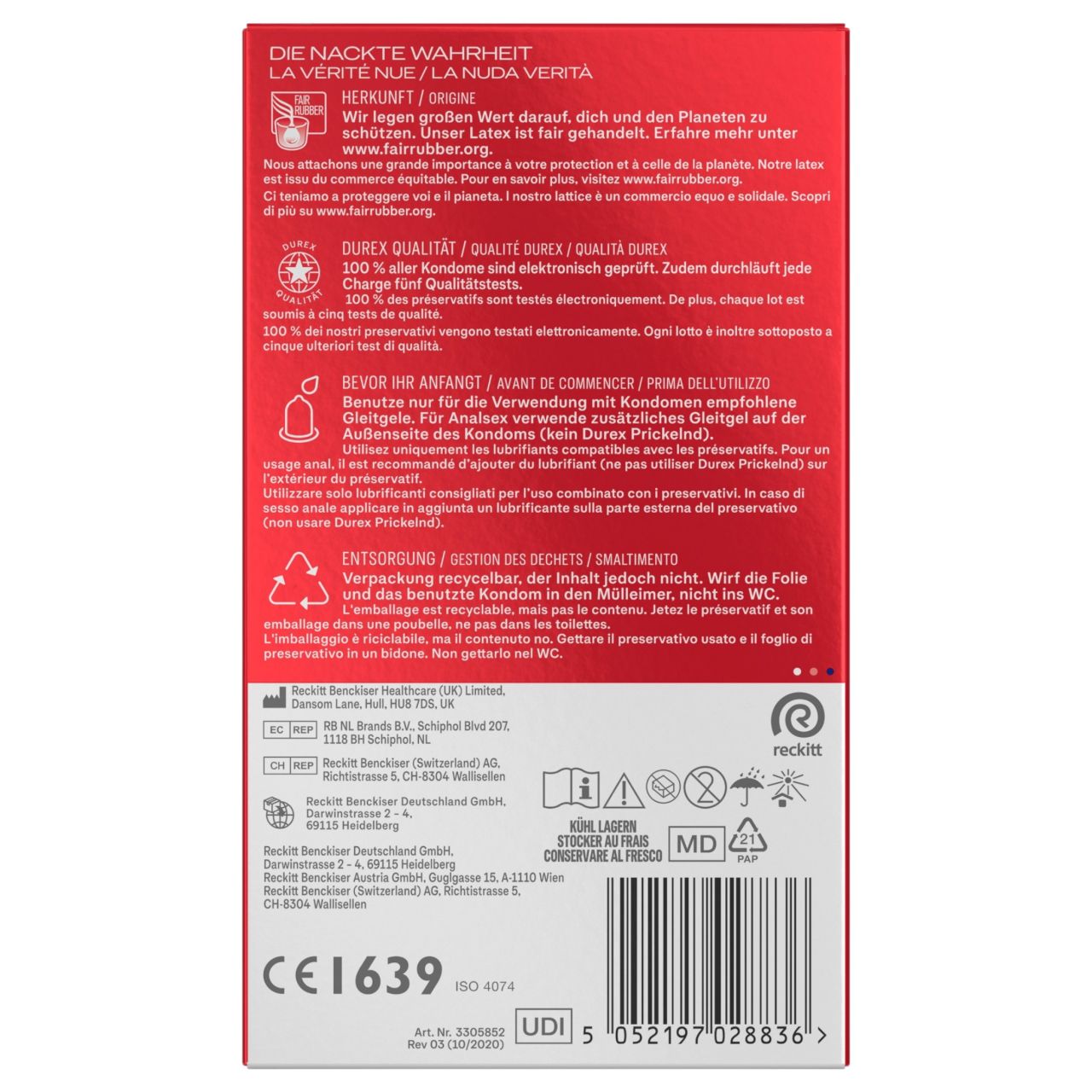 Durex - extra síkosított óvszer (10 db) Durex - extra síkosított óvszer (10 db)