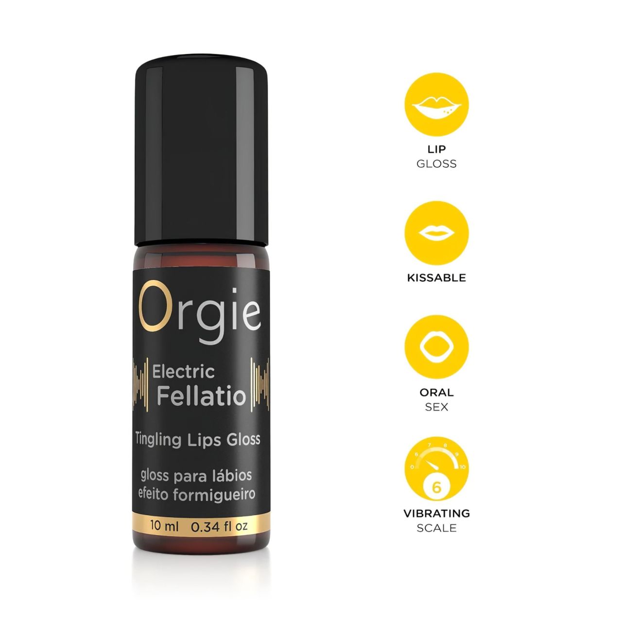 Orgie Electric Fellation - bizsergető szájfény (10 ml)