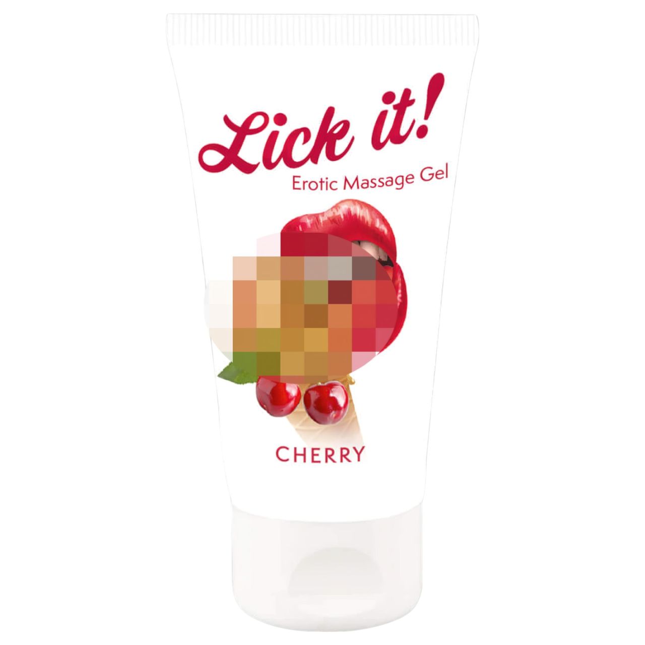 Lick it! - 2in1 ehető síkosító - cseresznye (50 ml) Lick it! - 2in1 ehető síkosító - cseresznye (50 ml)