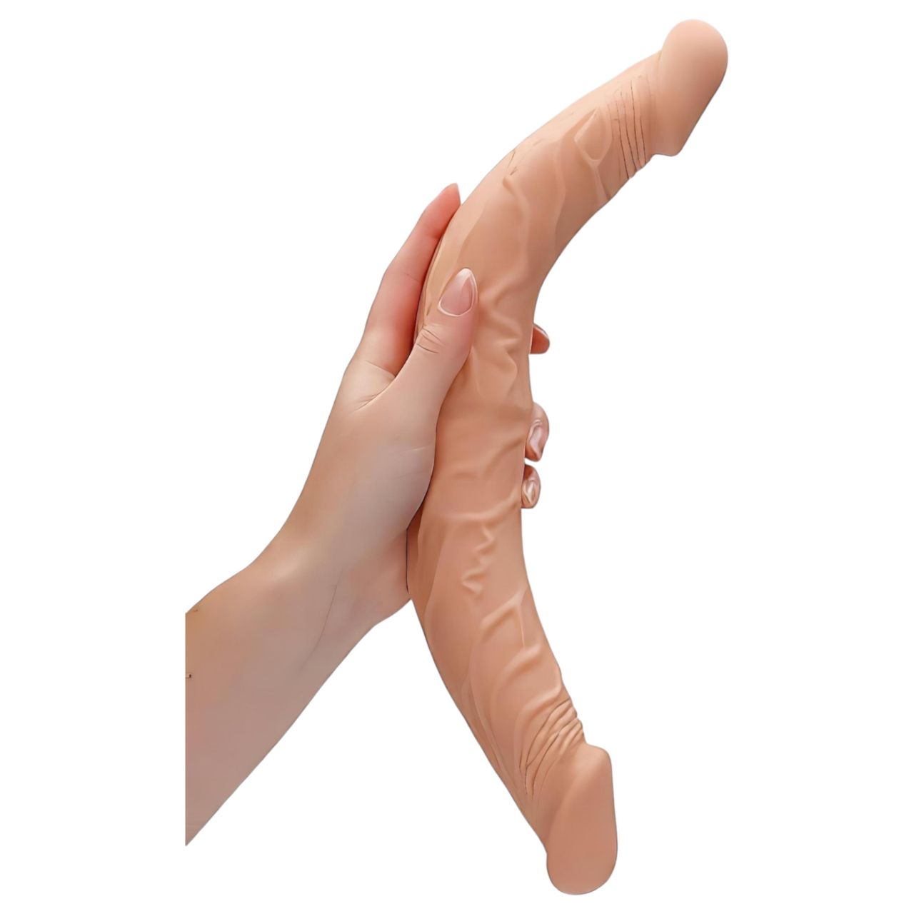 RealRock Double Dong 14 - dupla dildó (36 cm, testszínű)