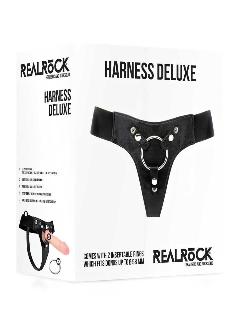 RealRock Deluxe - alsó felcsatolható termékekhez (fekete) RealRock Deluxe - alsó felcsatolható termékekhez (fekete)