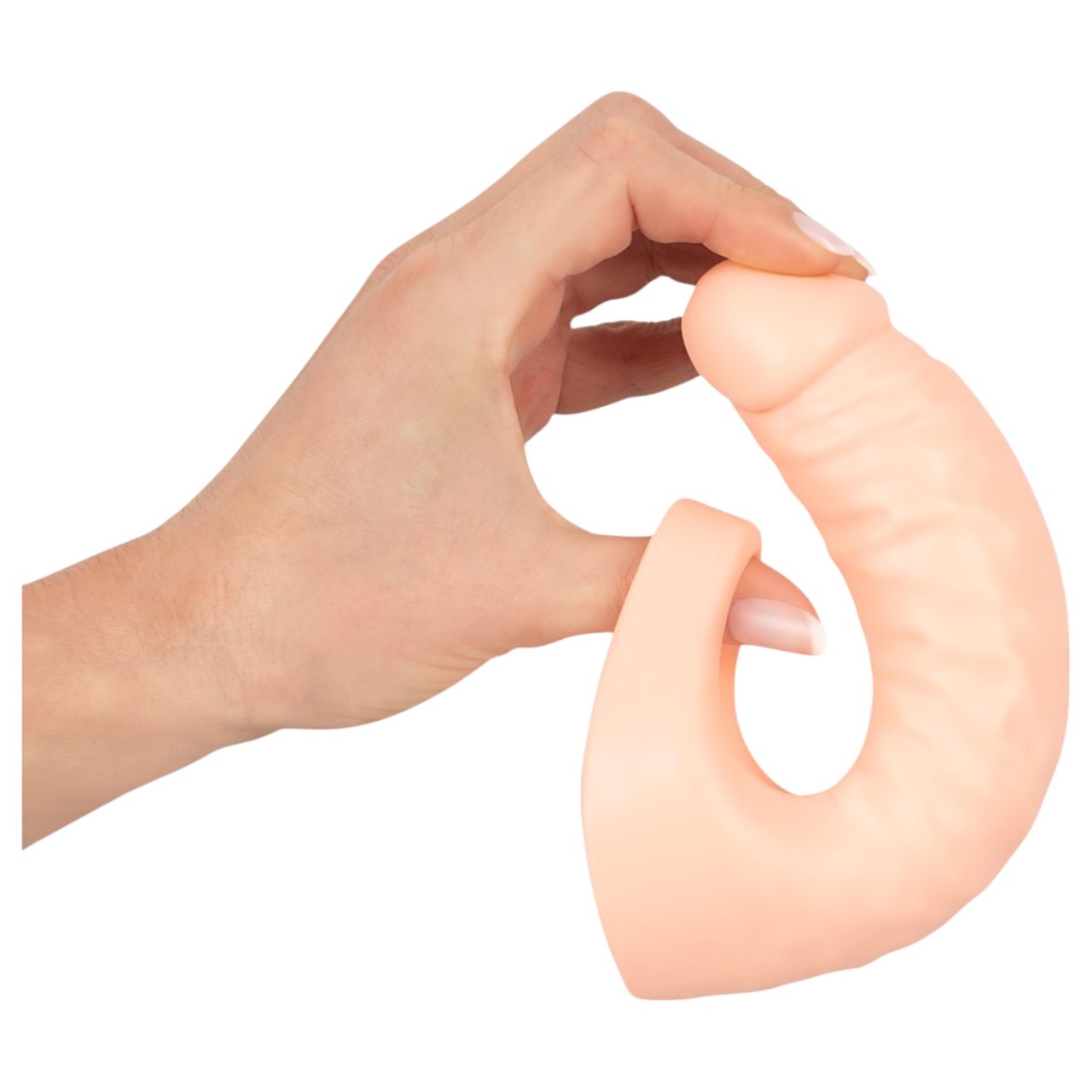 realistixxx Double F - élethű dildó péniszgyűrűvel (testszínű)
