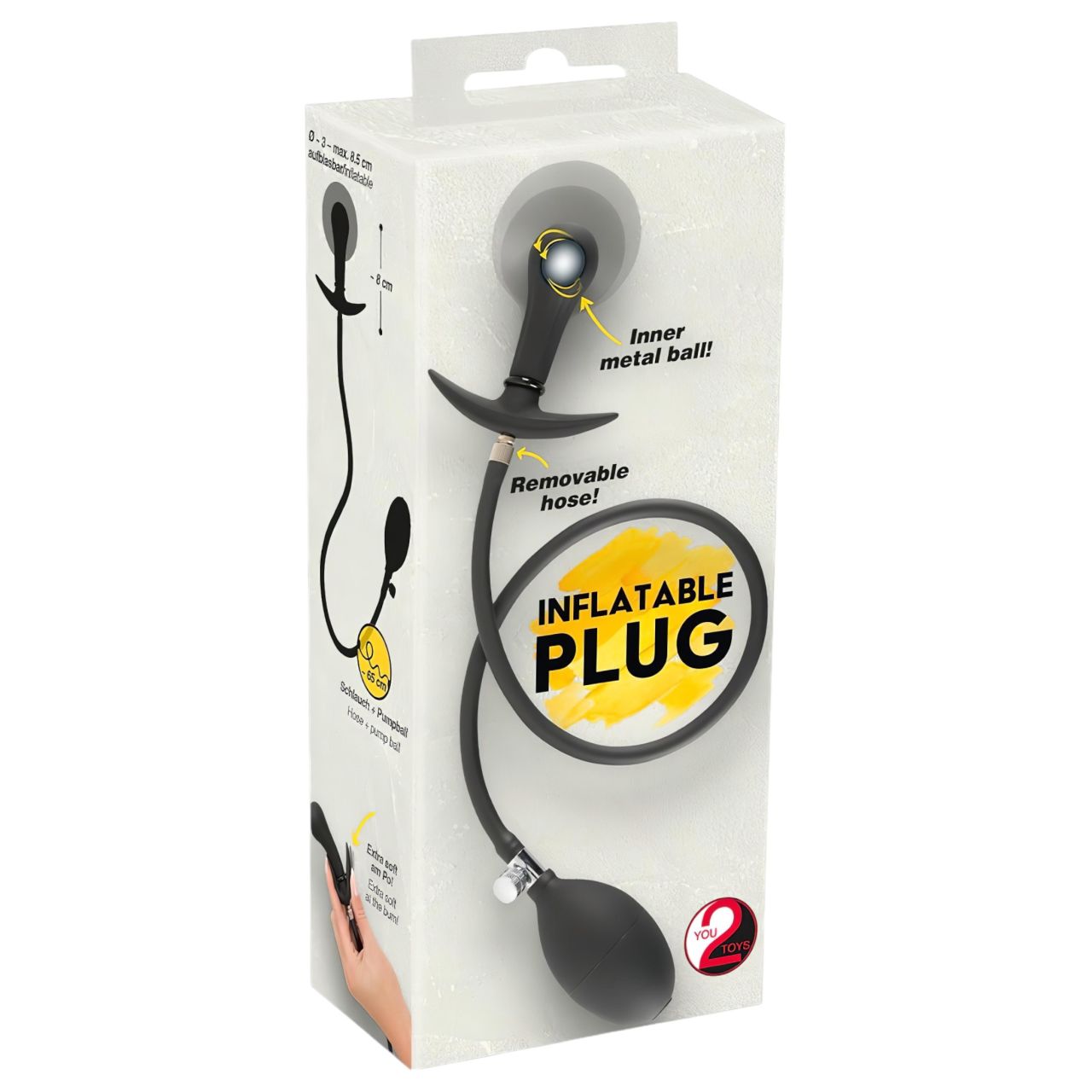 You2Toys - golyós, pumpálható anál plug (fekete) You2Toys - golyós, pumpálható anál plug (fekete)
