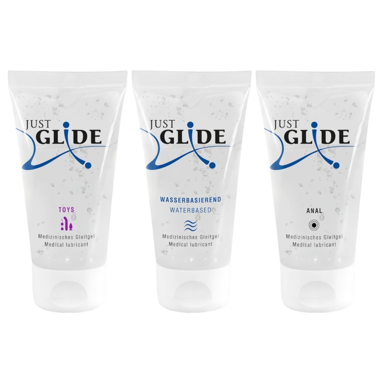 Just Glide síkosító szett (3 × 50 ml) Just Glide síkosító szett (3 × 50 ml)