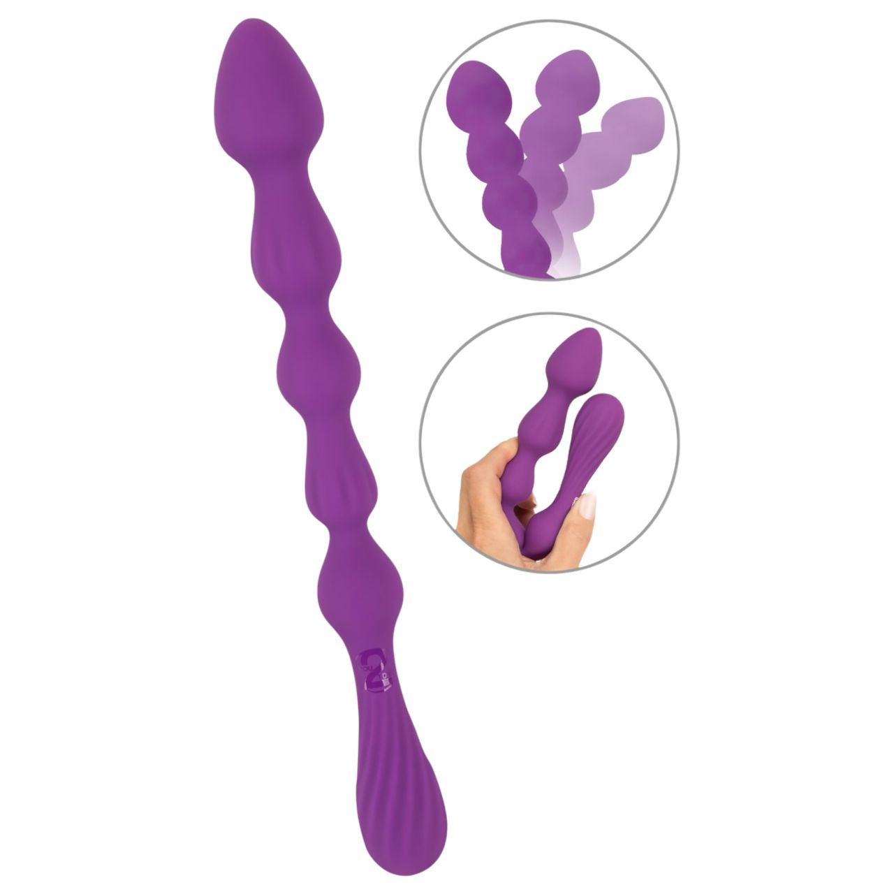 You2Toys - Gömbös, flexibilis anál dildó - (viola)