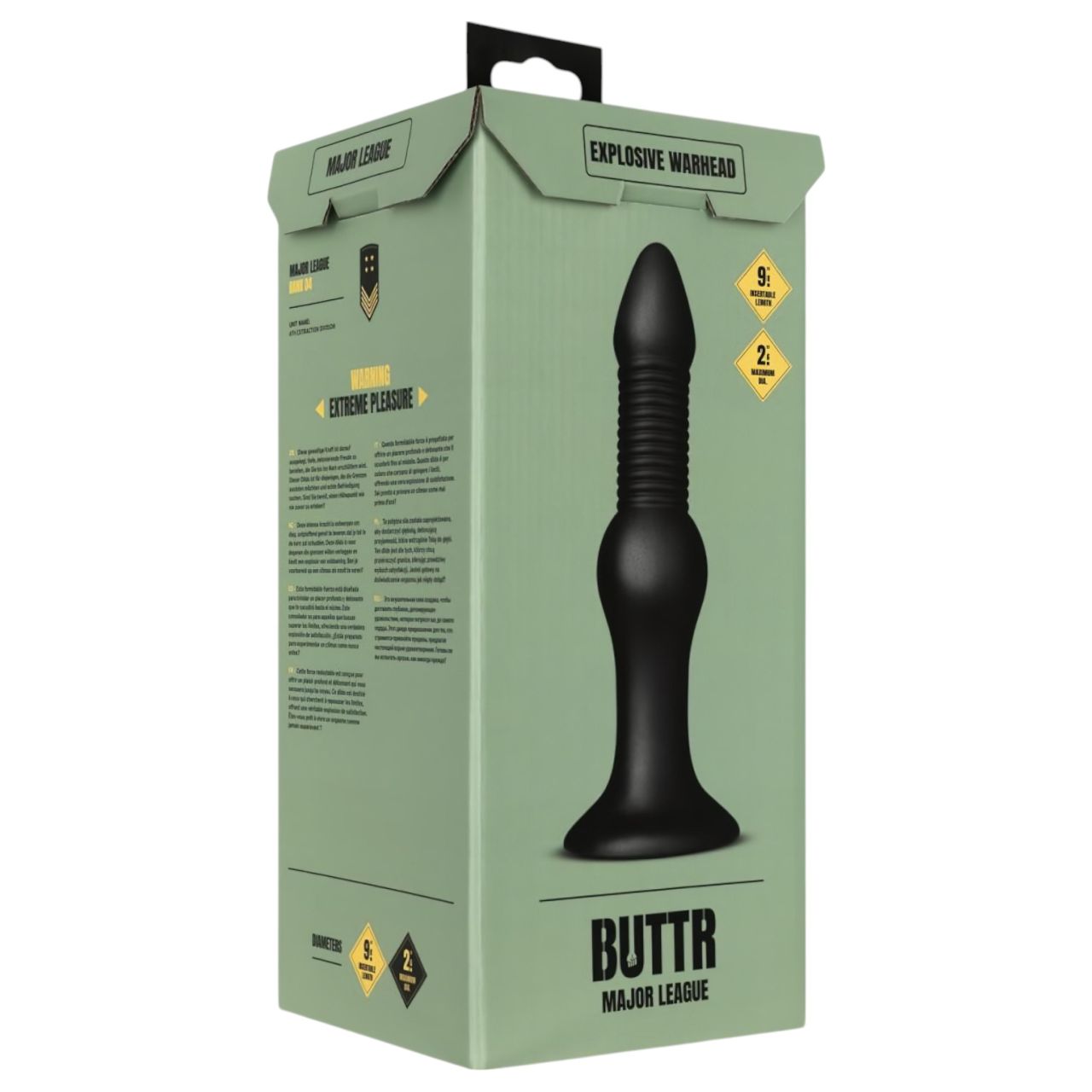 BUTTR Explosive Warhead - anál dildó (fekete) BUTTR Explosive Warhead - anál dildó (fekete)