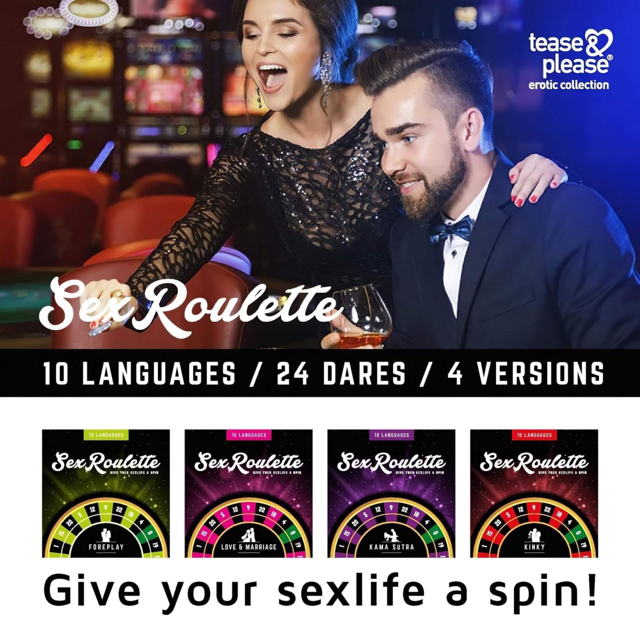 tease & please - Sex Roulette Kinky – Erotikus Rulett Társasjáték Pároknak tease & please - Sex Roulette Kinky – Erotikus Rulett Társasjáték Pároknak