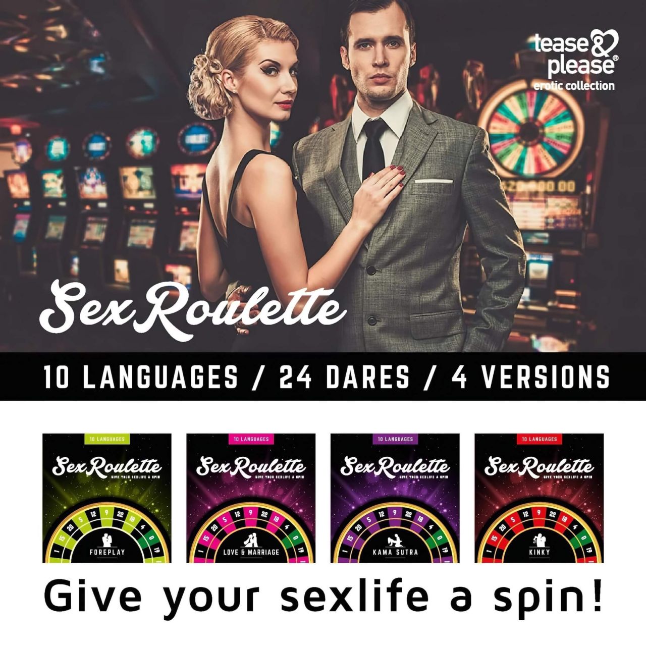 tease & please - Sex Roulette Kinky – Erotikus Rulett Társasjáték Pároknak tease & please - Sex Roulette Kinky – Erotikus Rulett Társasjáték Pároknak