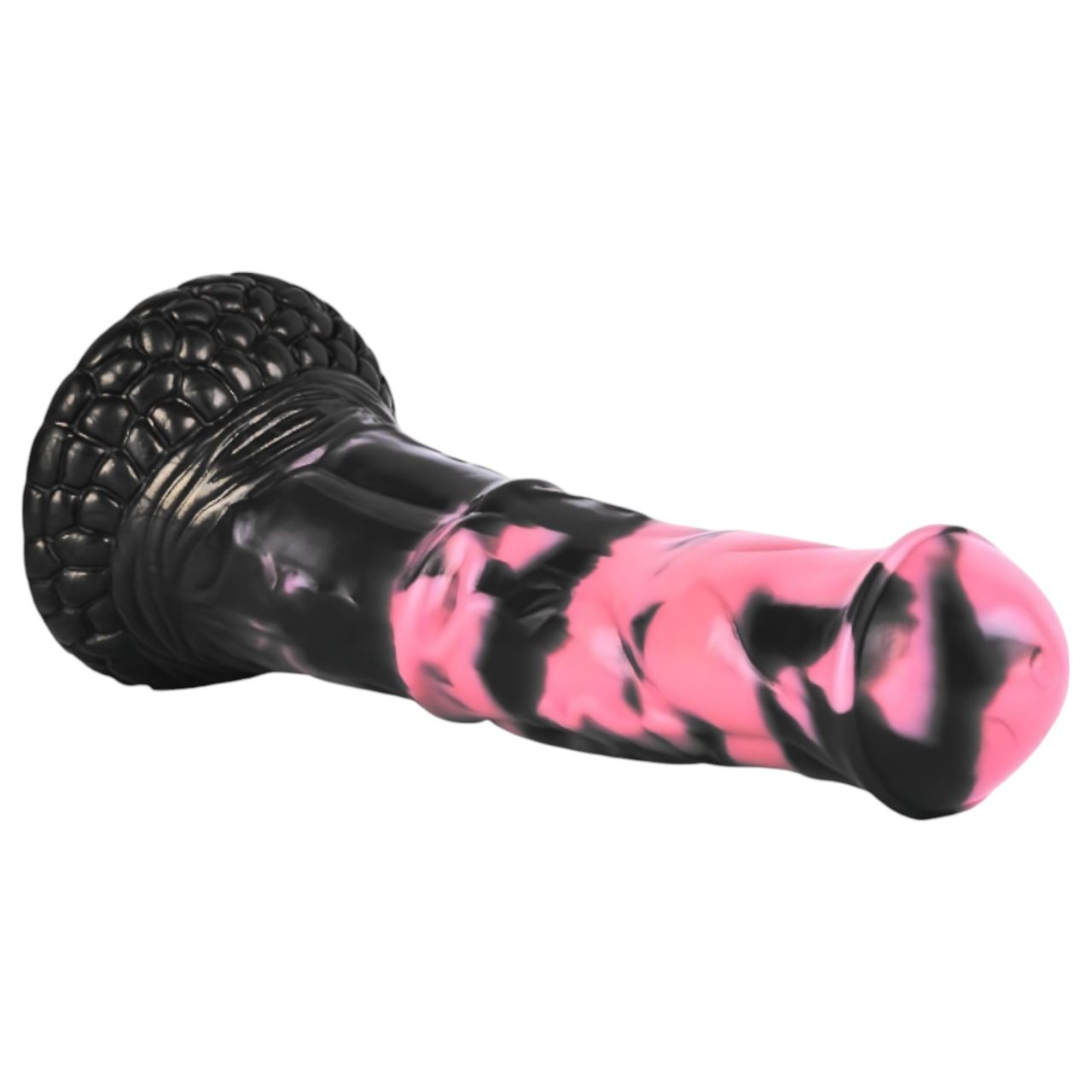 Bad Horse - szilikon ló pénisz dildó - 18 cm (fekete-pink)