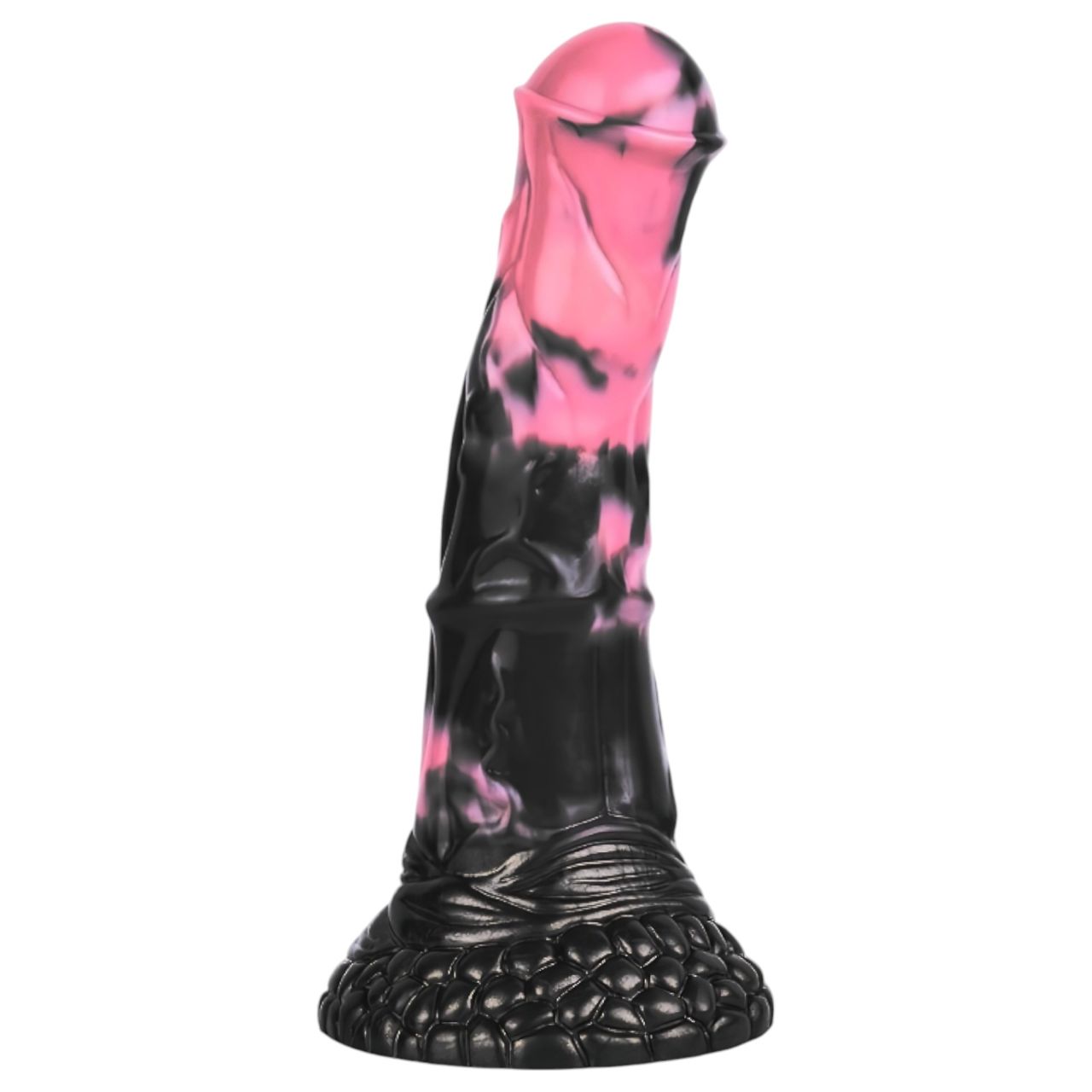 Bad Horse - szilikon ló pénisz dildó - 18 cm (fekete-pink)