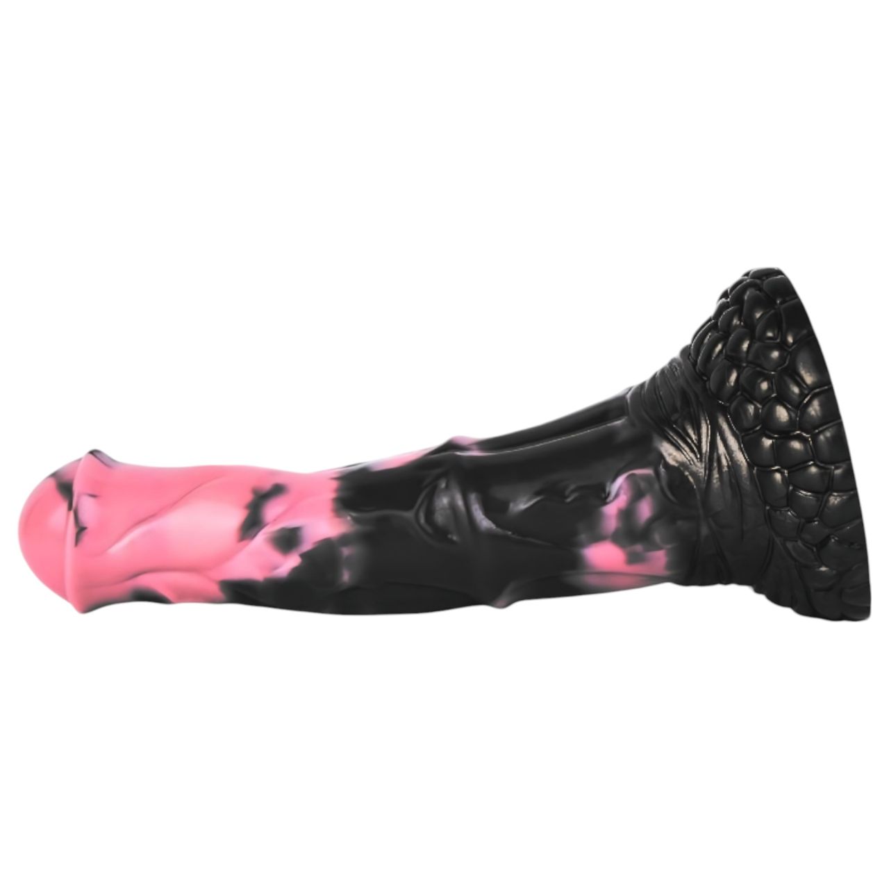 Bad Horse - szilikon ló pénisz dildó - 18 cm (fekete-pink)
