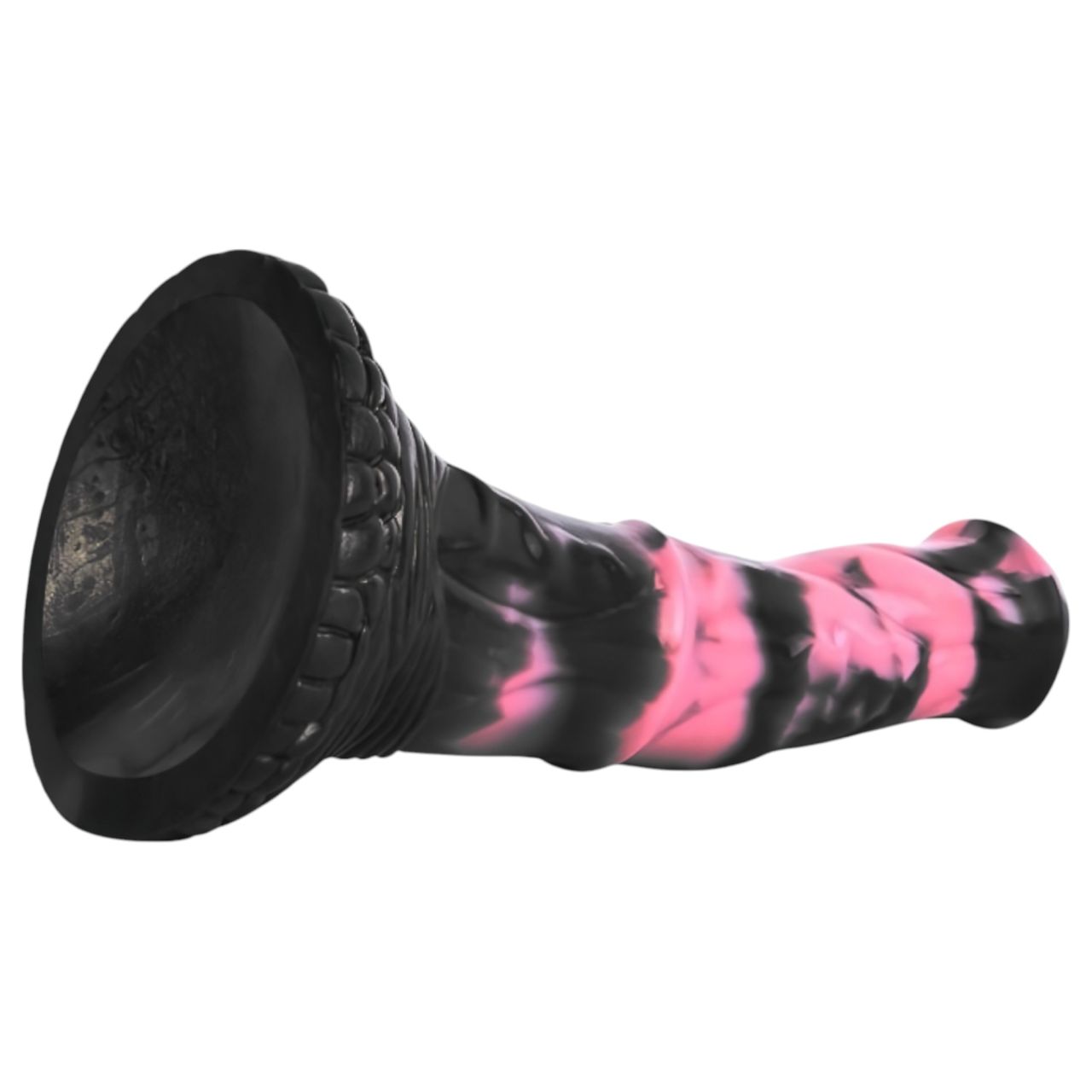 Bad Horse - szilikon ló pénisz dildó - 18 cm (fekete-pink)