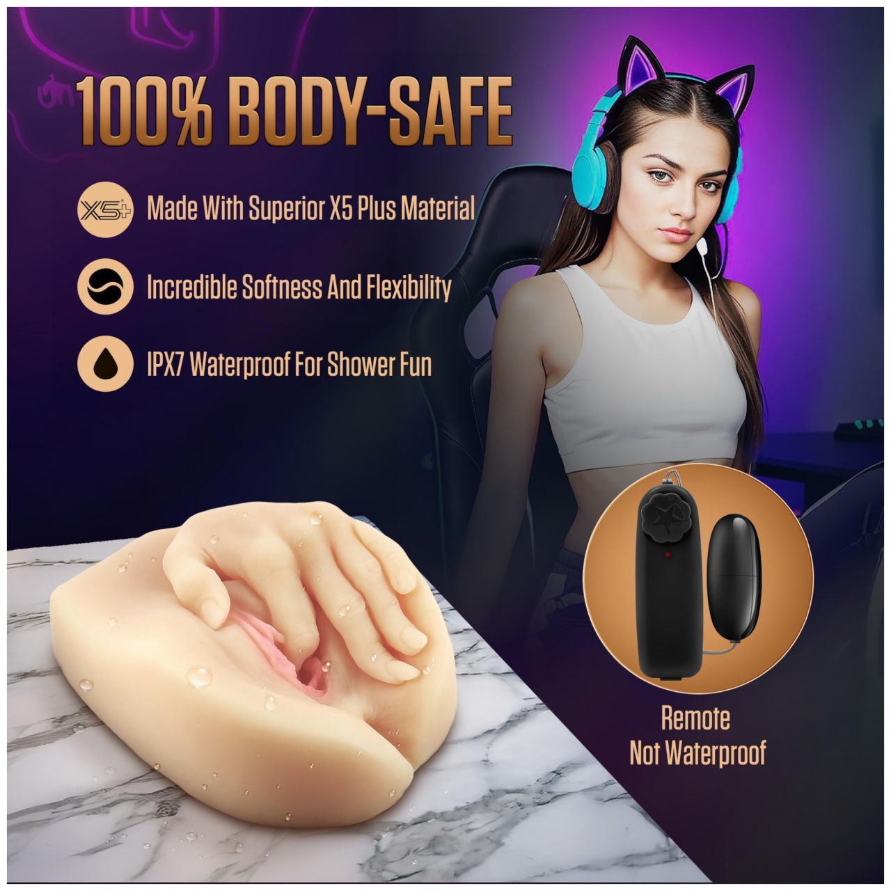 EnLust Selena - AI Dream Girl kettős nyílású vibrációs maszturbátor