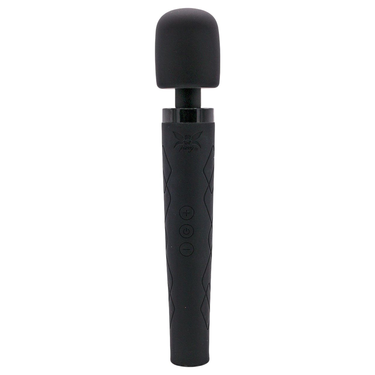 Pixey Deluxe Black Velvet - wand vibrátor L (fekete)