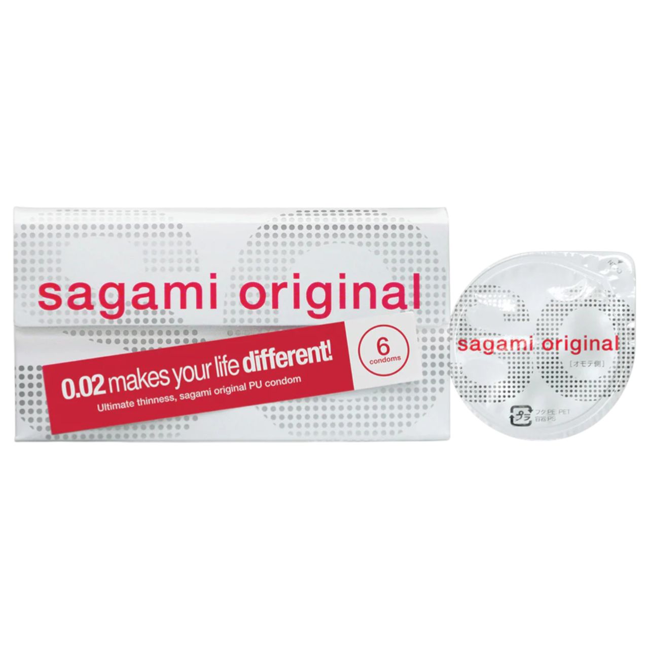 Sagami Original 0.02 - óvszer - 55 mm (6 db)