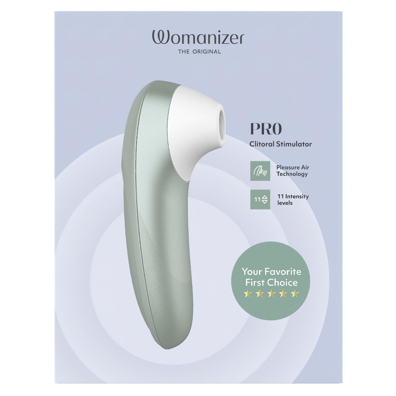 Womanizer Pro - léghullámos csiklóizgató (zöld) Womanizer Pro - léghullámos csiklóizgató (zöld)