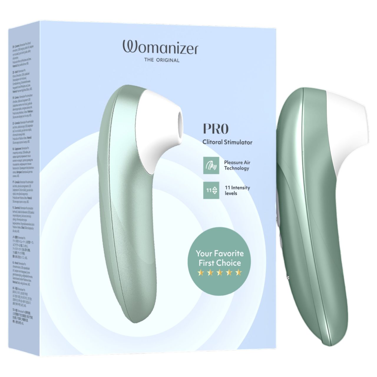 Womanizer Pro - léghullámos csiklóizgató (zöld) Womanizer Pro - léghullámos csiklóizgató (zöld)