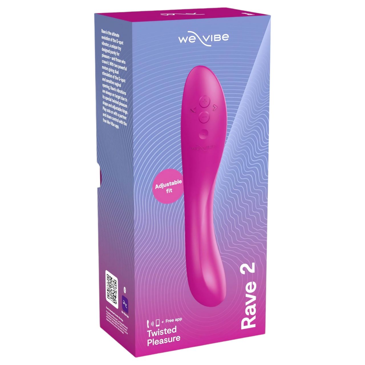 We-Vibe Rave 2 – App-vezérelt G-pont vibrátor (pink)
